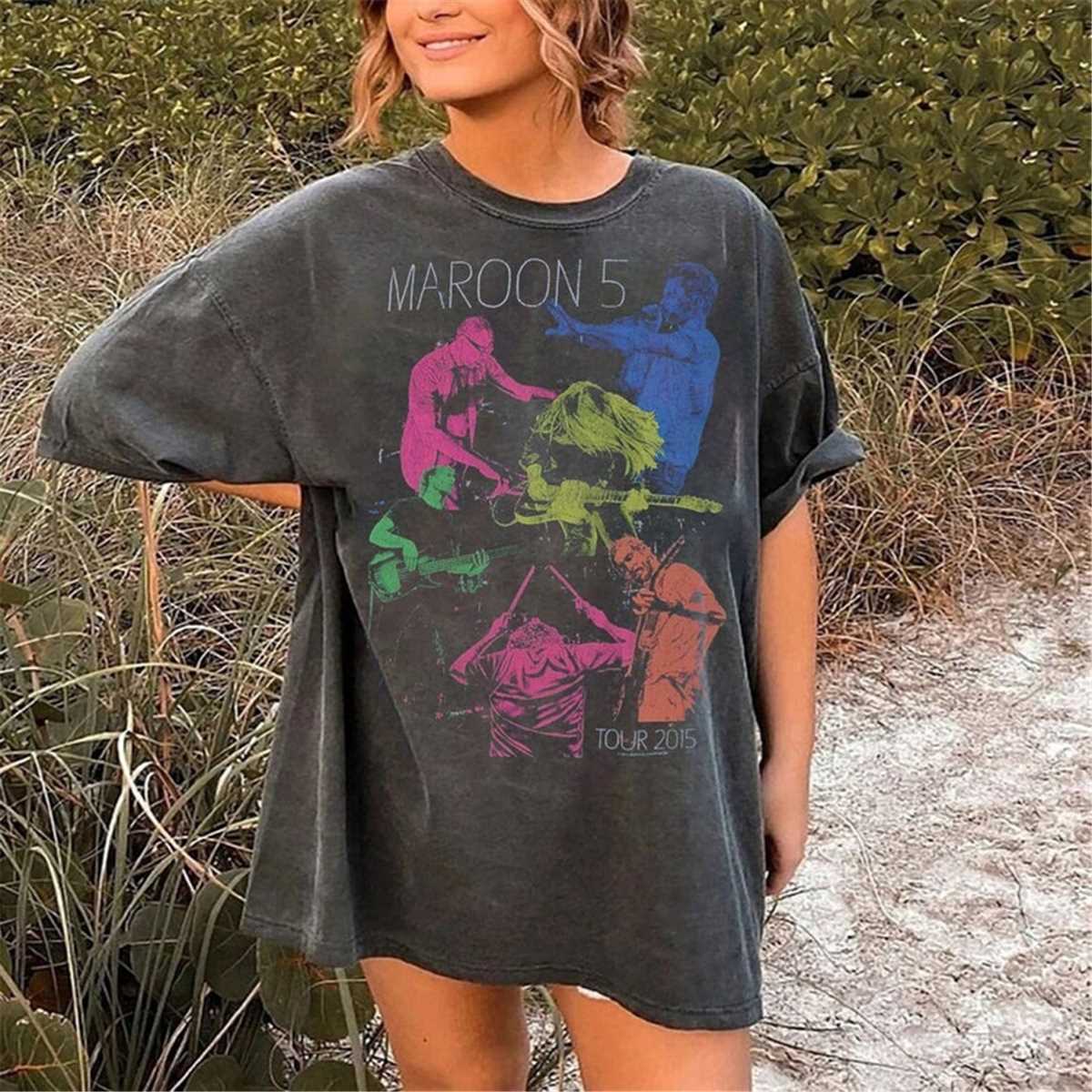 Vintage Maroon 5 Partners Tour 2015 tee Shirt | Inspire Uplift