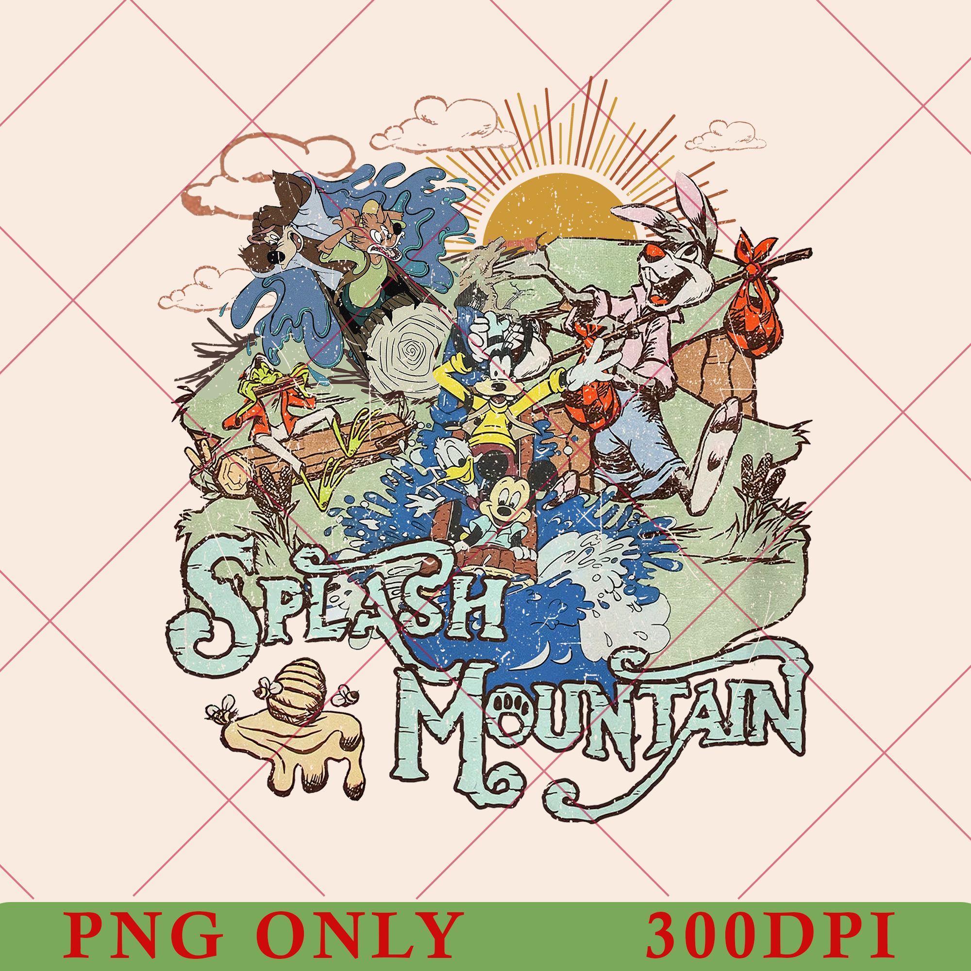 Splash Mountain PNG File, Splash Mountain Instant Download, | Inspire ...
