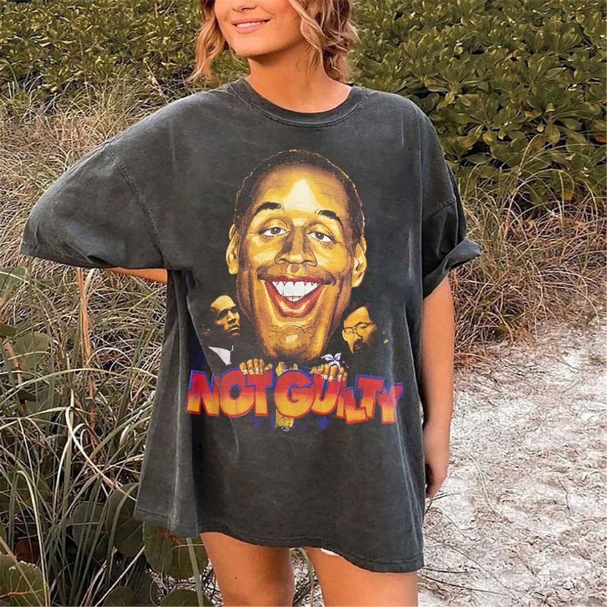 Vintage O J Simpson Not Guilty rap tee shirt | Inspire Uplift