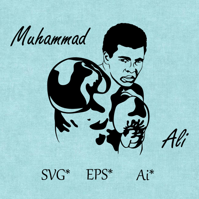 Muhammad Ali The Great American Boxer SVG, World Champion,Wo - Inspire ...