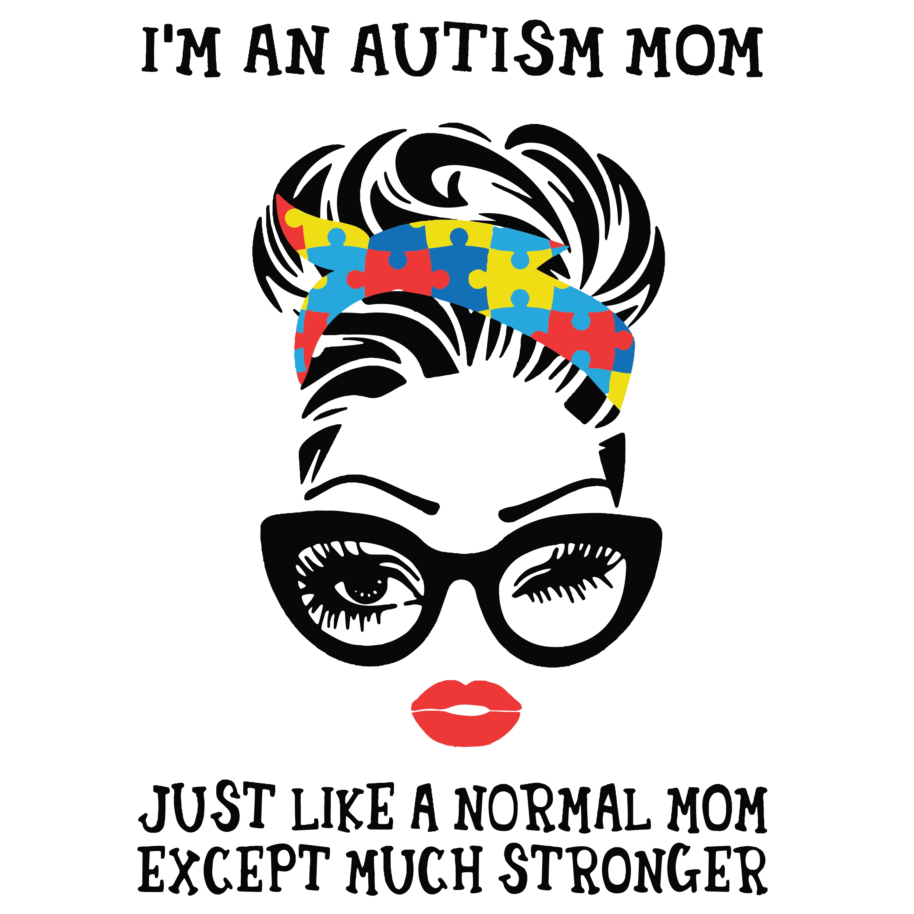 Autism Mom Awareness Svg, Autism Puzzle Piece Logo Svg, Auti - Inspire