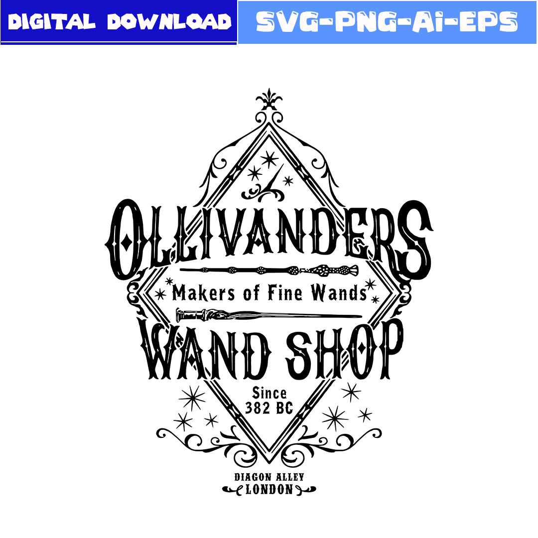 ollivanders-wand-shop-svg-magic-wizard-svg-hogwarts-svg-h-inspire-uplift for Diagon Alley Shop Signs Printable Free Ollivanders Wand Shop Svg, Magic Wizard Svg, Hogwarts Svg, H | Inspire Uplift for Diagon Alley Shop Signs Printable Free