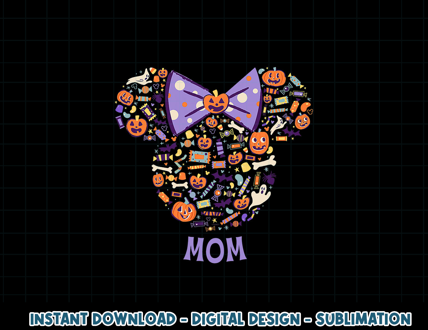 Disney Minnie Mouse Icon Halloween Mom png, sublimation copy | Inspire ...