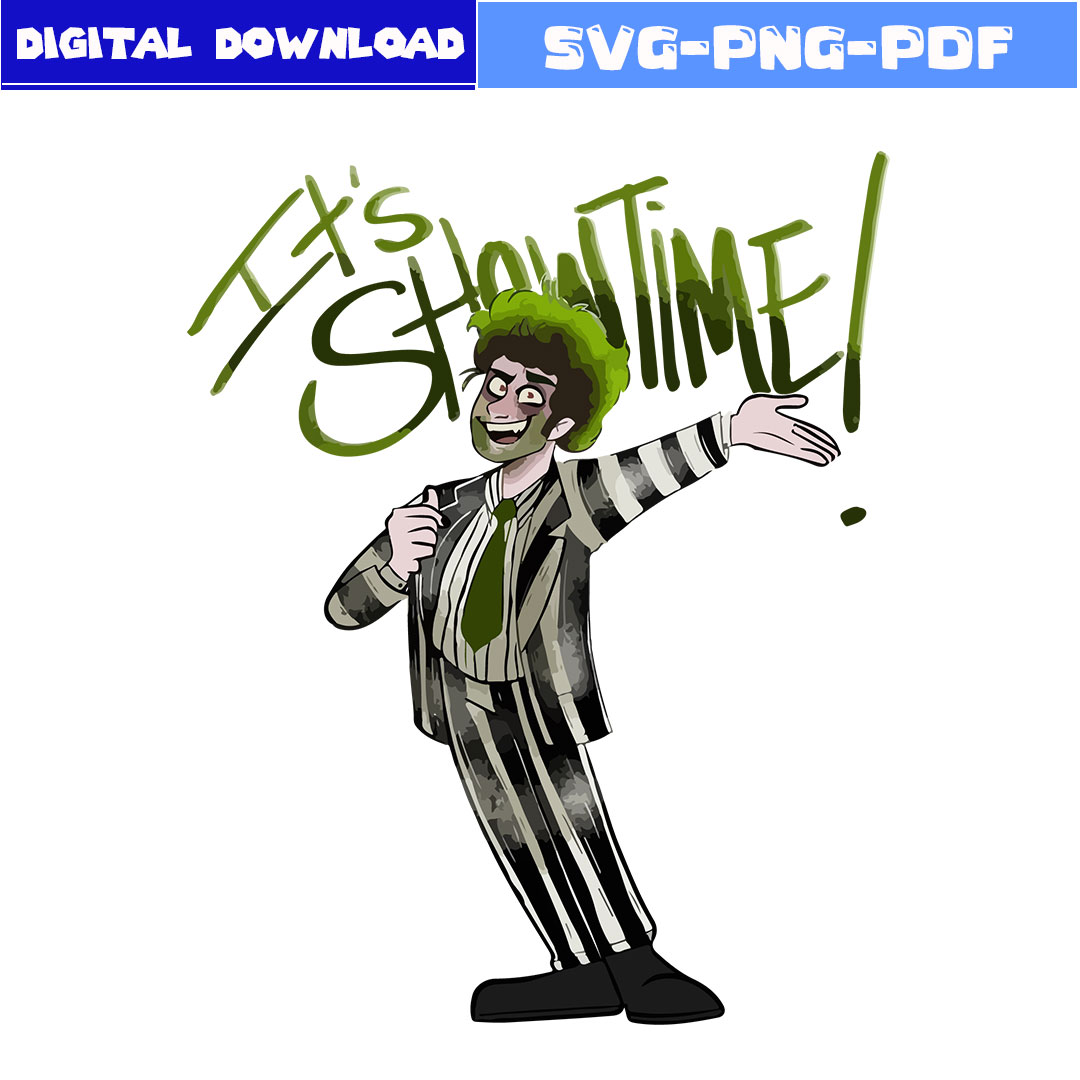 It's Showtime Svg, Beetlejuice Svg, Lydia Svg, Horror Movie | Inspire ...