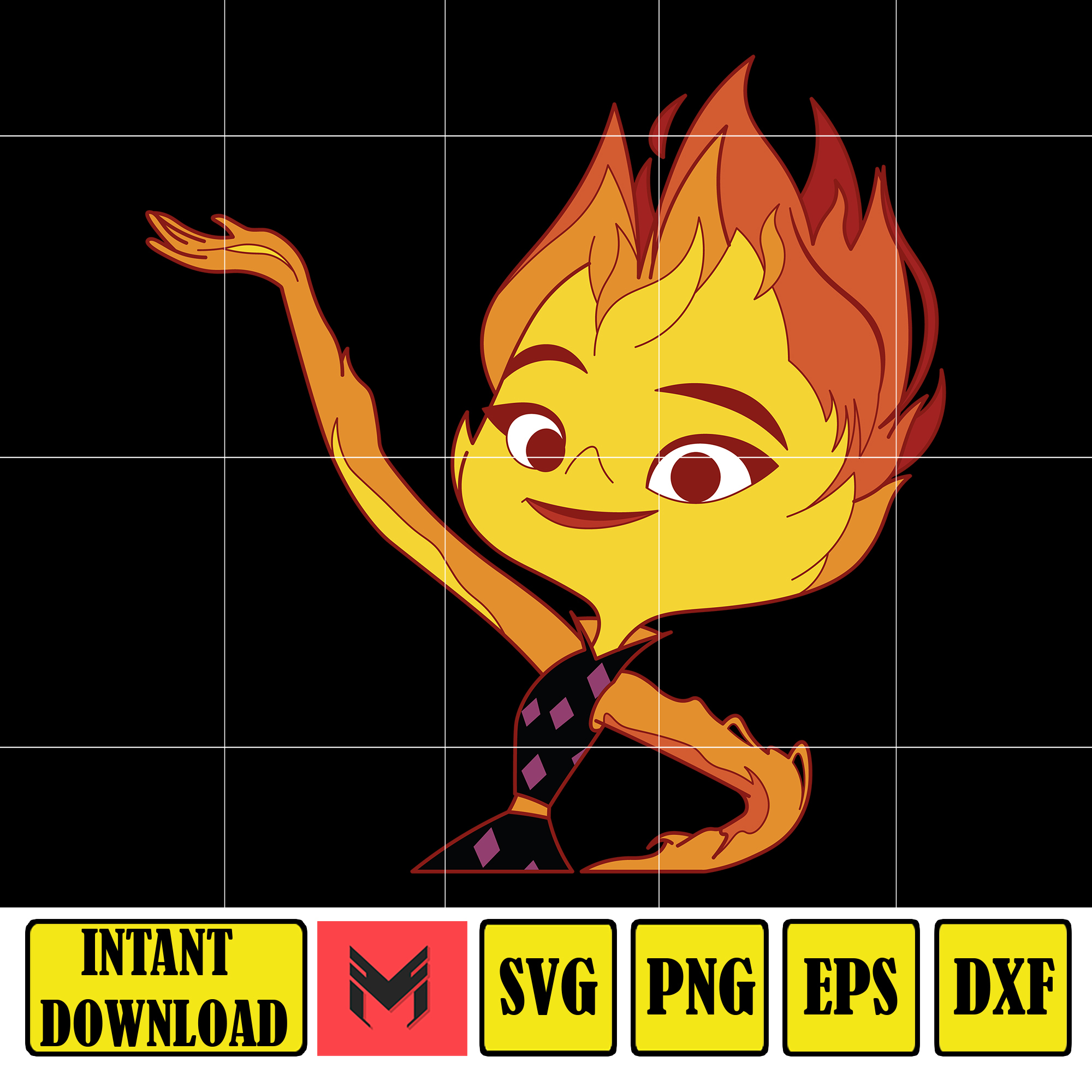 Elemental clipart set Svg, Elemental Svg cut files for Cricu - Inspire