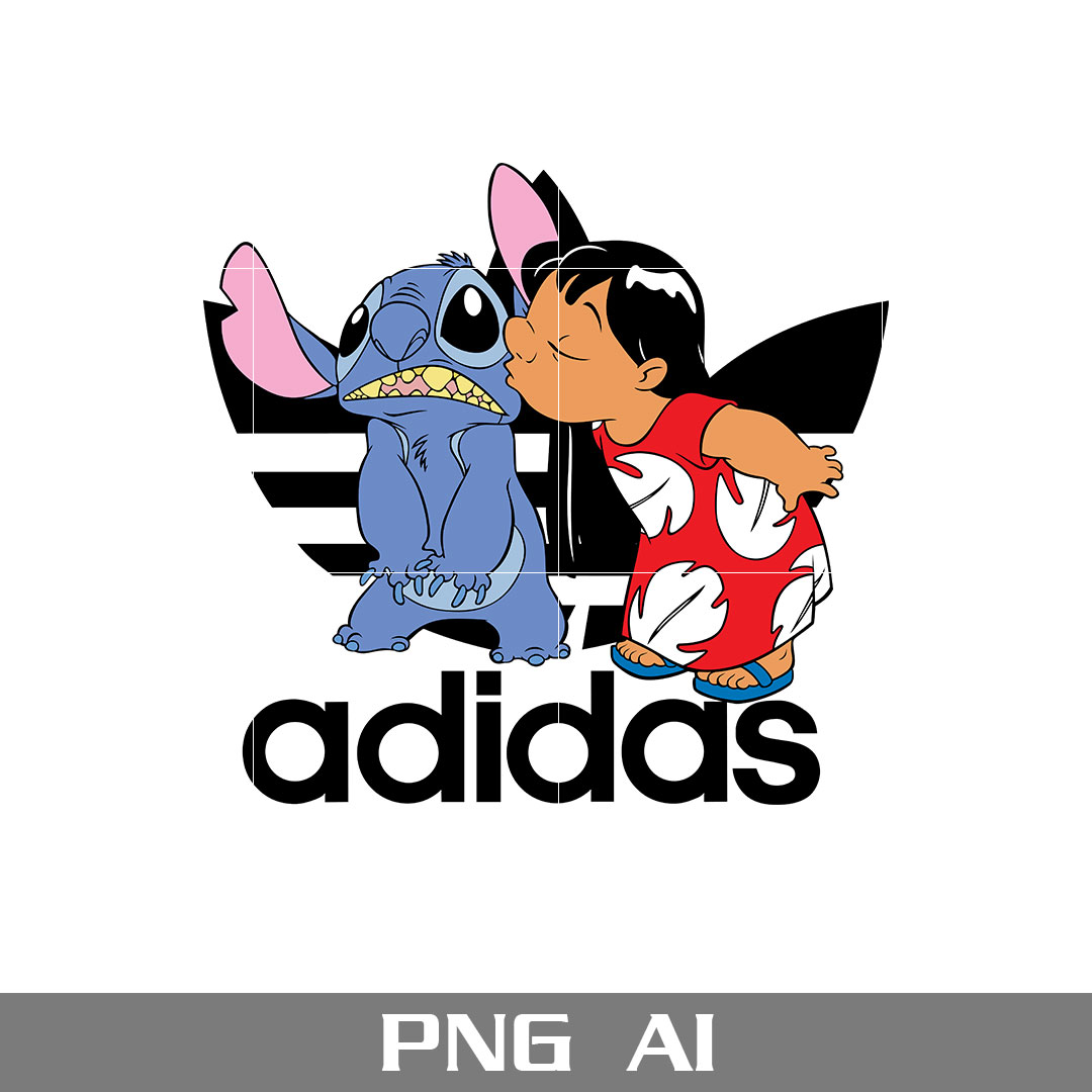 Stitch Adidas Png, Adidas Logo Png, Stitch Png, Cartoon Adid