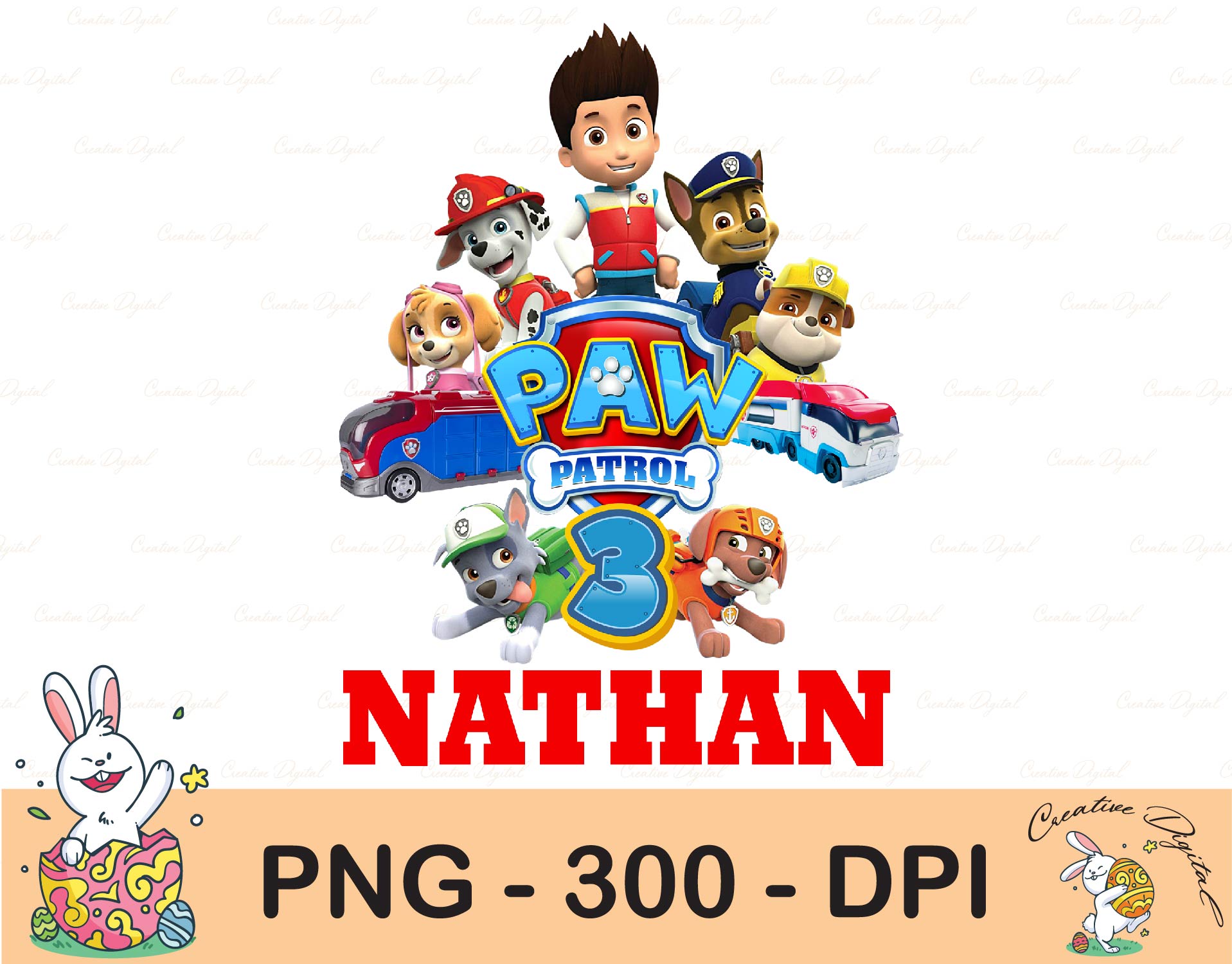 Paw Patrol png Iron On Transfer, Paw Patrol Birthday Iron On Inspire Uplift