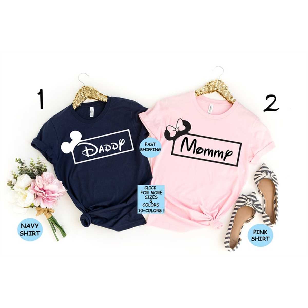 Disney Mom, Dad Shirt, Personalized Disney Shirts, Custom Di | Inspire ...