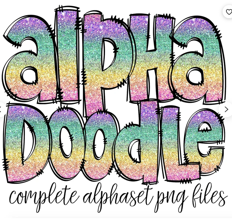 Ombre Rainbow Alphapack, digital alphabet, printable alphabe | Inspire ...