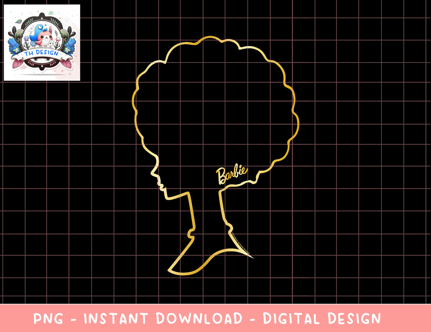 Barbie Afro Barbie Silhouette png, sublimation copy - Inspire Uplift