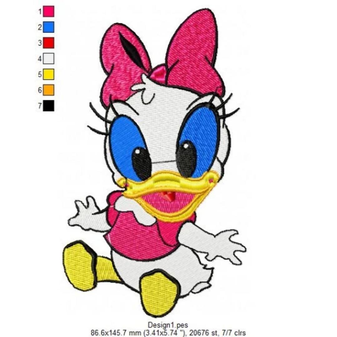 Disney Daisy Embroidery Design | Inspire Uplift