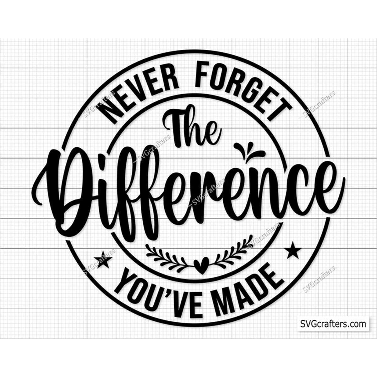"Never Forget The Difference You've Made" Bracelet - Greek Sorority Sisterhood Gift Stainless Steel