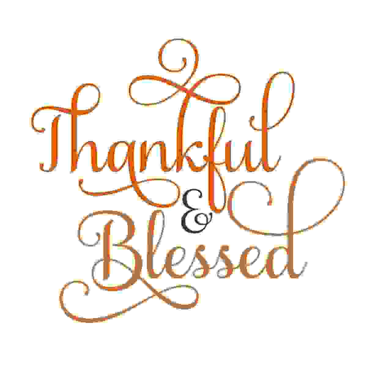 Thankful and Blessed SVG, Thankful and Blessed Script SVG, D - Inspire ...