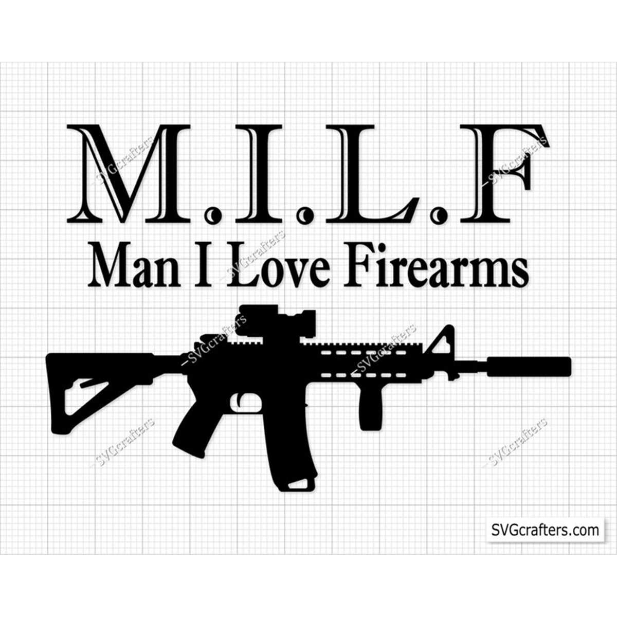MILF Man I Love Firearms Svg Png, 2nd amendment svg, 2a svg - Inspire Uplift