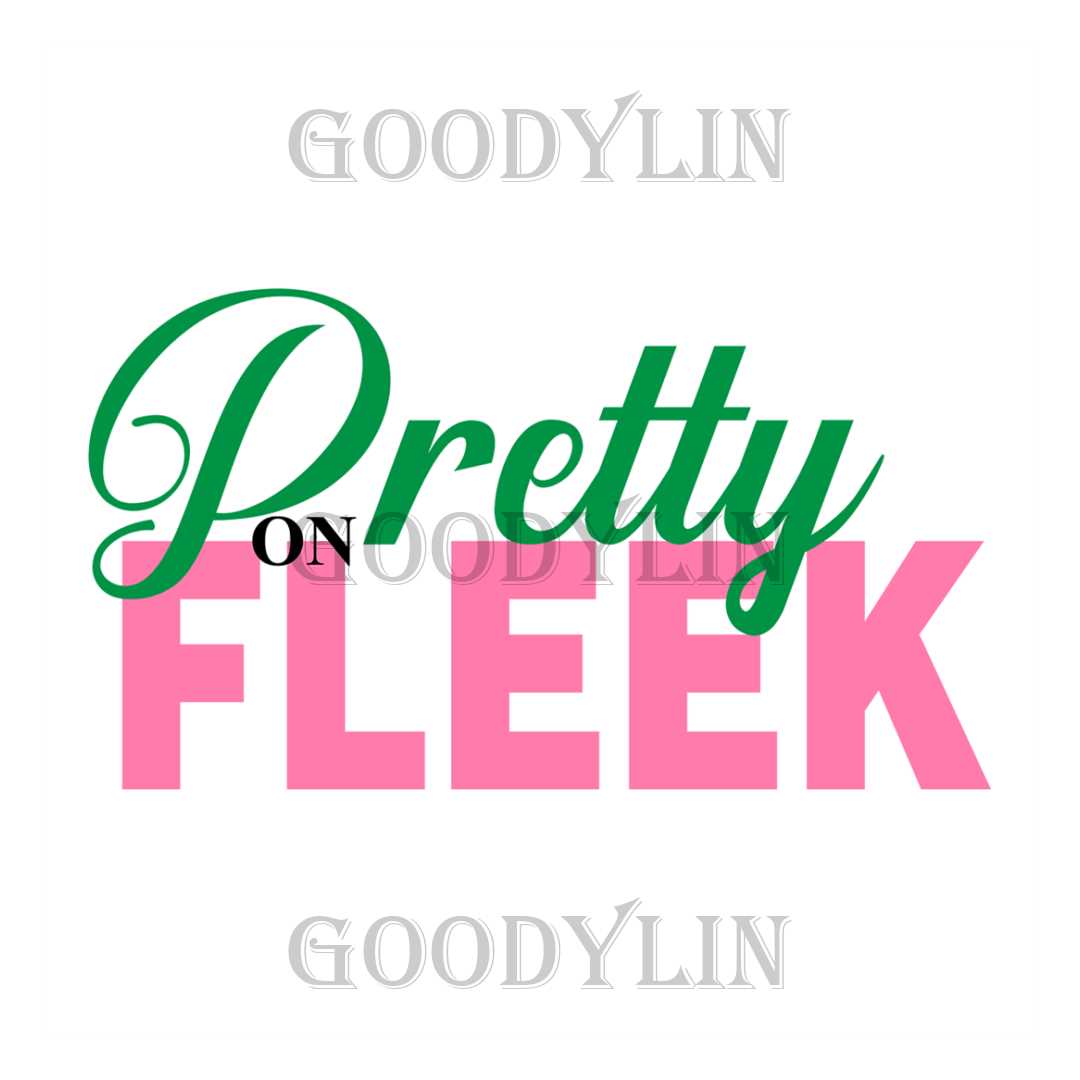 Pretty on Fleek, Sorority Svg, Aka Girl Gang Svg, Aka Svg, A | Inspire ...
