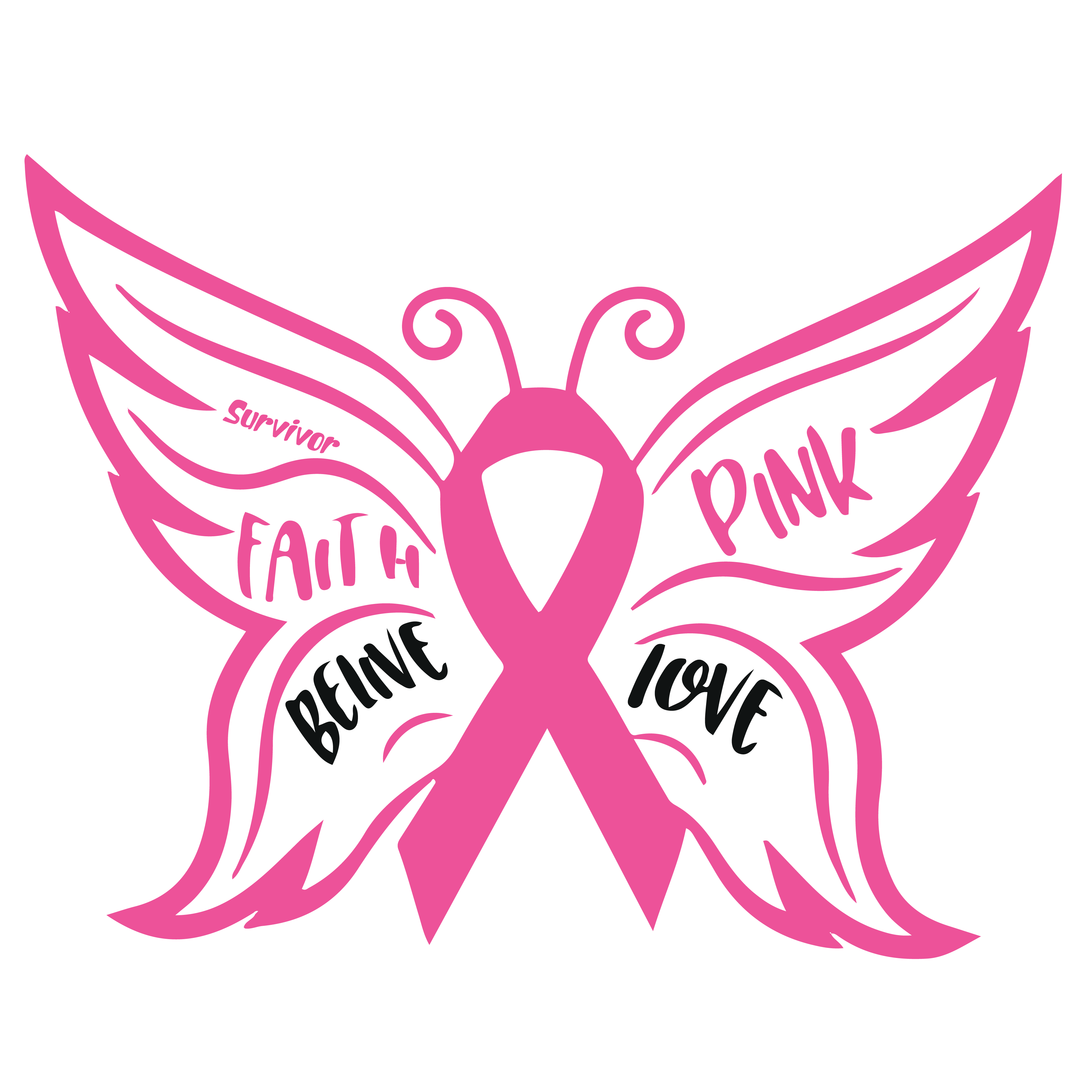 Breast Cancer SVG, Pink Awareness Ribbon Svg, Breast Cancer Inspire
