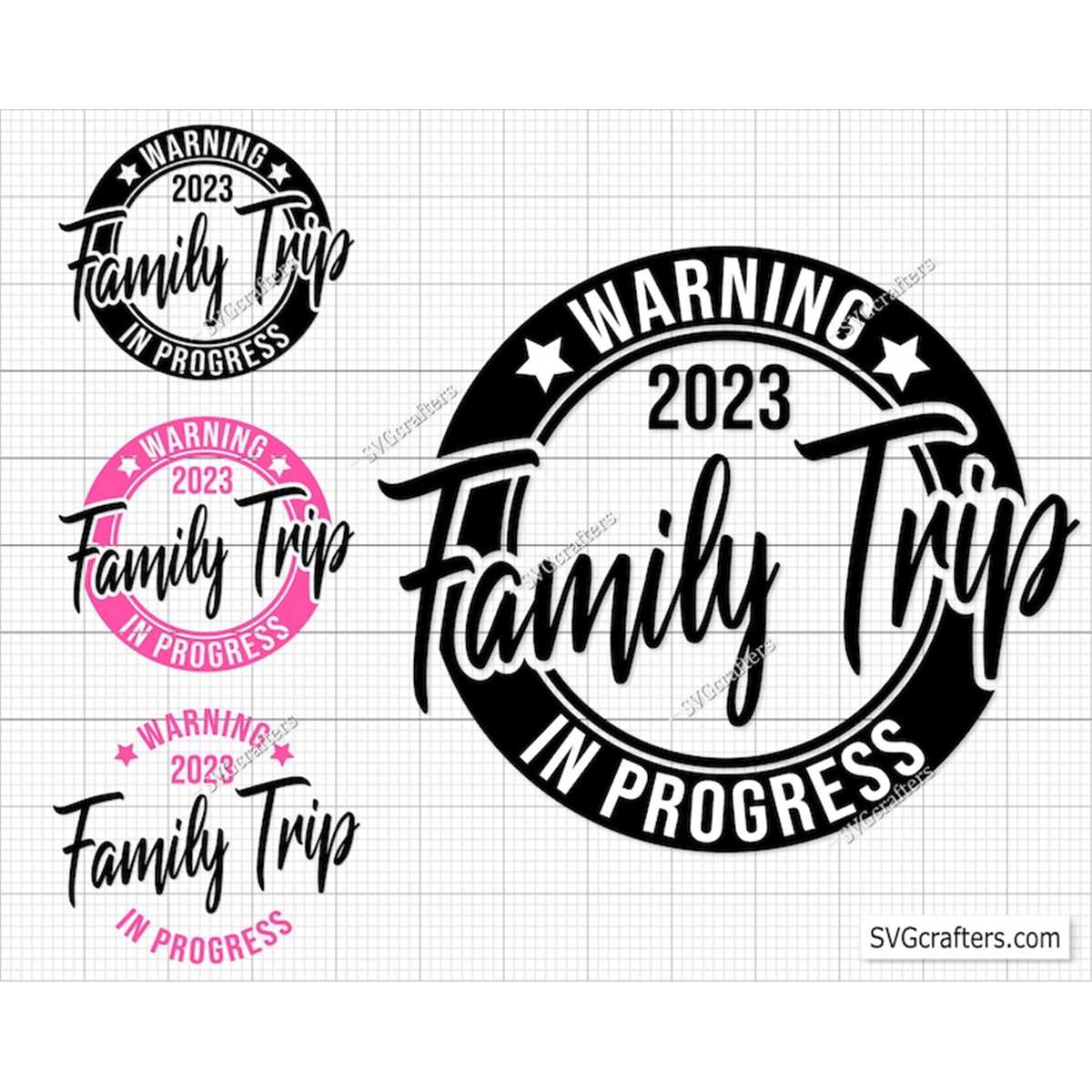 Warning Family Trip In Progress SVG, Warning svg, Trip In Pr - Inspire ...