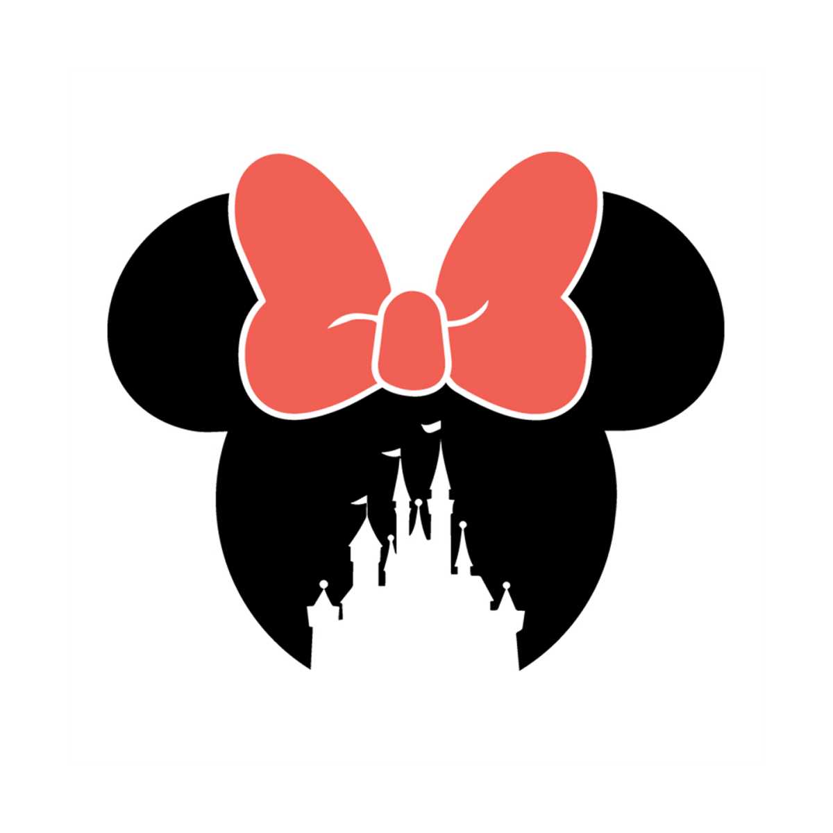 Minnie Castle Head Svg, Disney Svg, Disney Castle Svg, Disne | Inspire