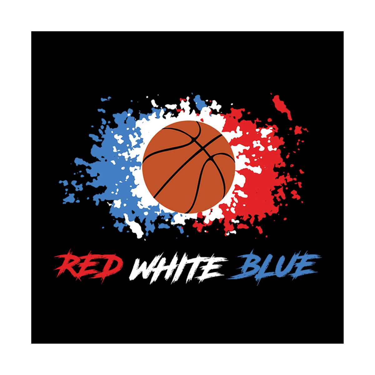 Red White Blue Basketball Svg, Independence Svg, Sport Svg, - Inspire