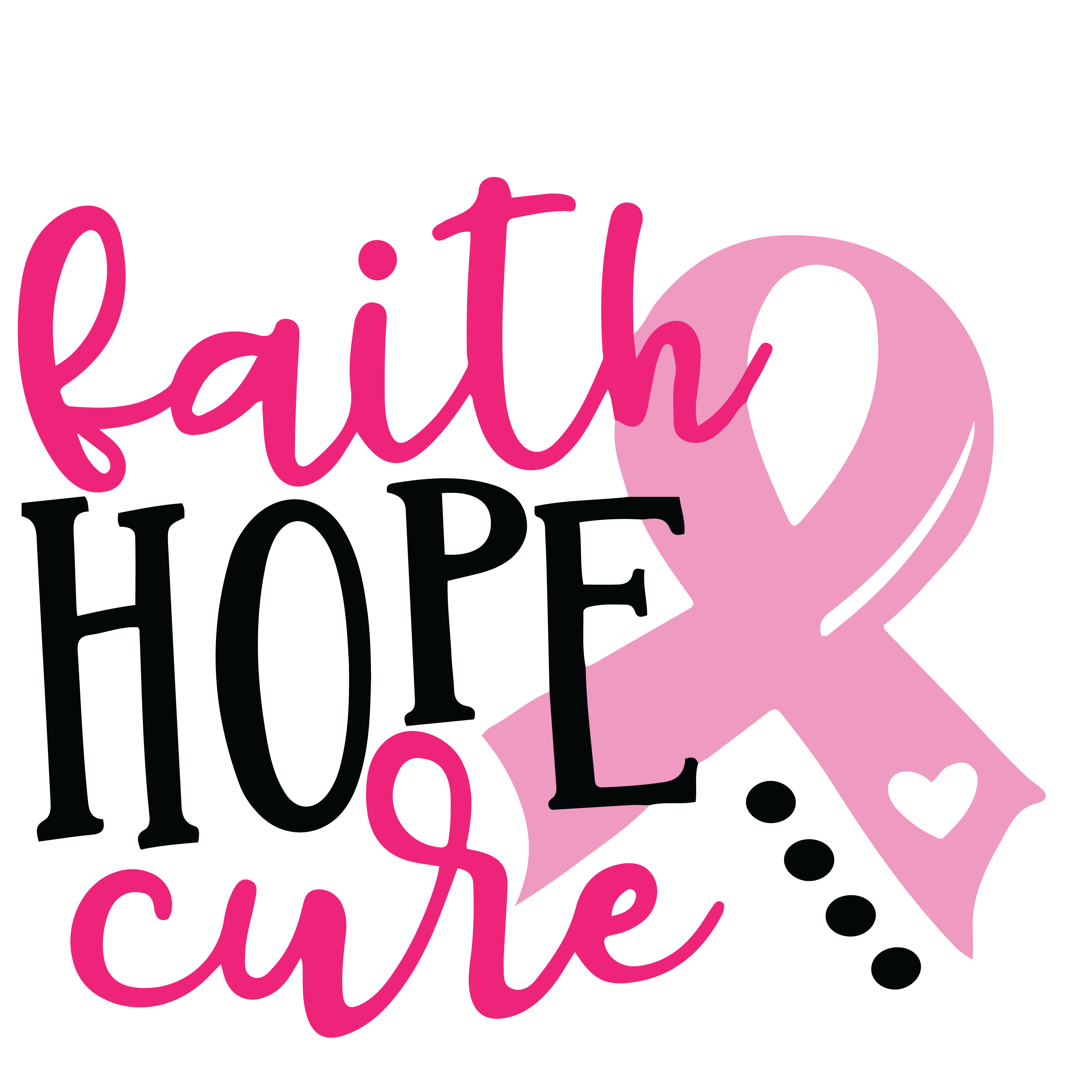 Breast Cancer SVG, Pink Awareness Ribbon Svg, Breast Cancer Inspire