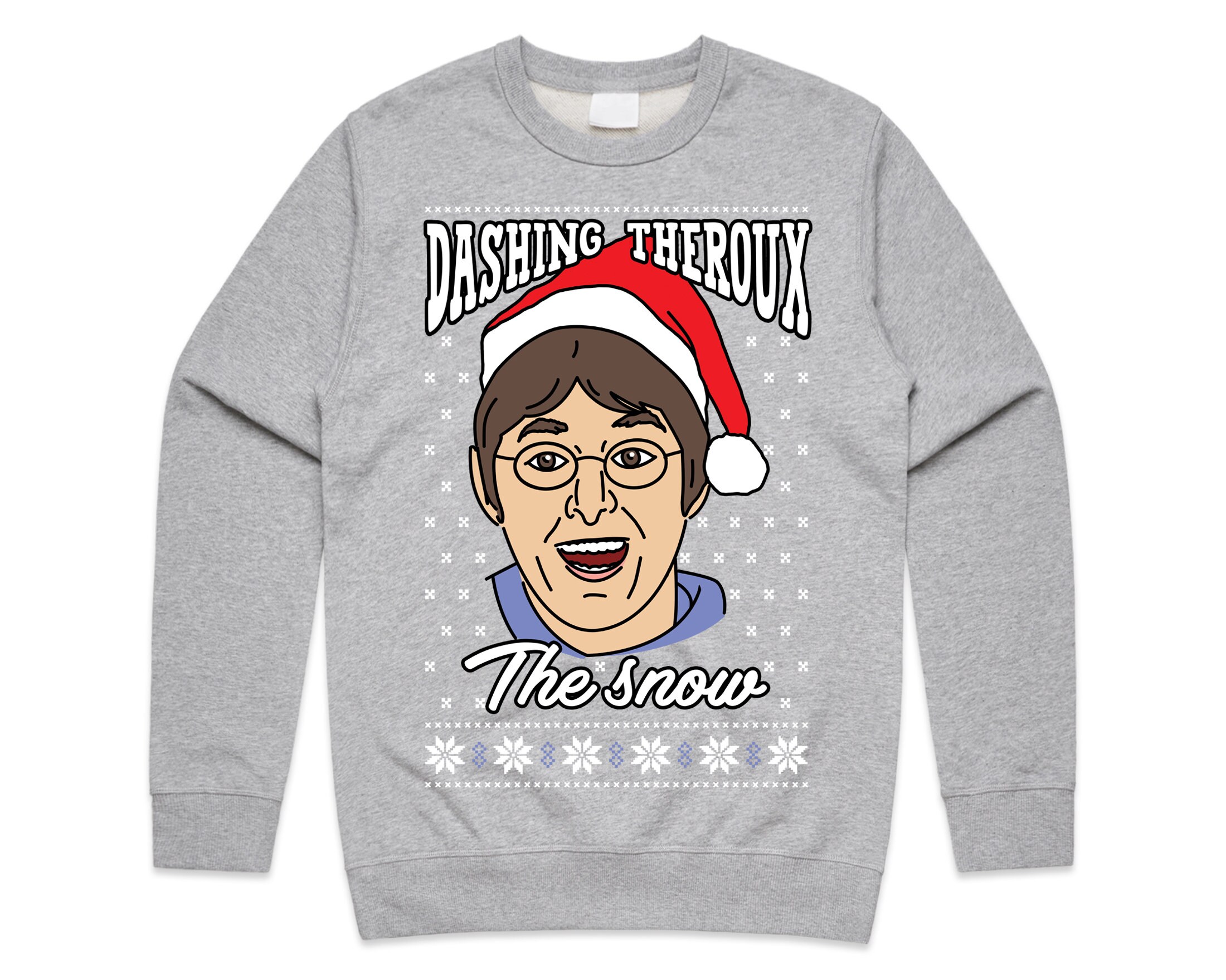 Dashing Theroux The Snow Christmas Jumper Sweater Sweatshirt