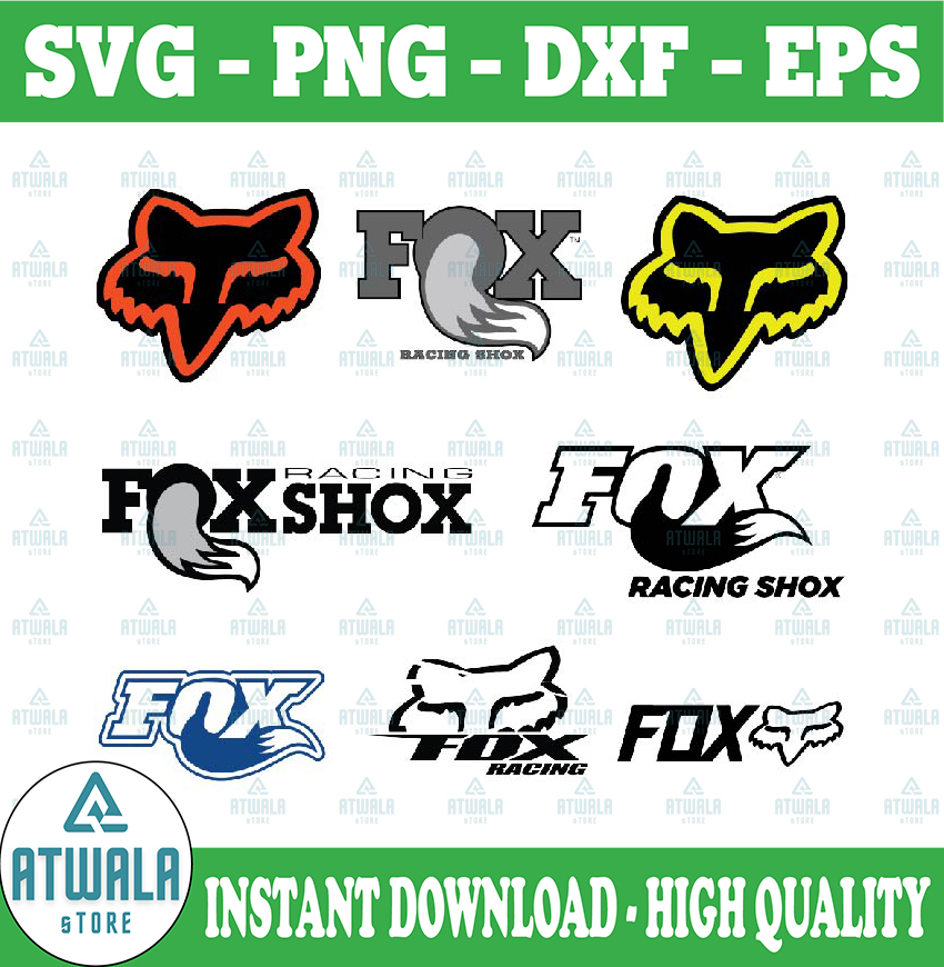 Fox Racing Logo Svg, Motocross Svg, Mountain Bike Bundle Svg Inspire