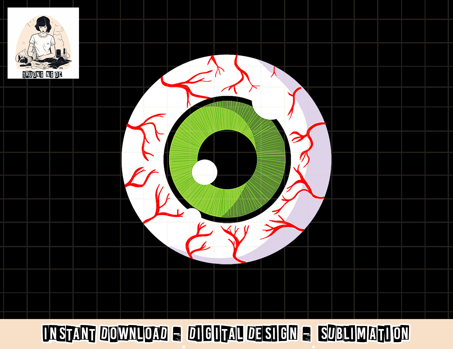 Spooky Scary Eyeball funny Halloween Eyeball png, sublimatio - Inspire ...
