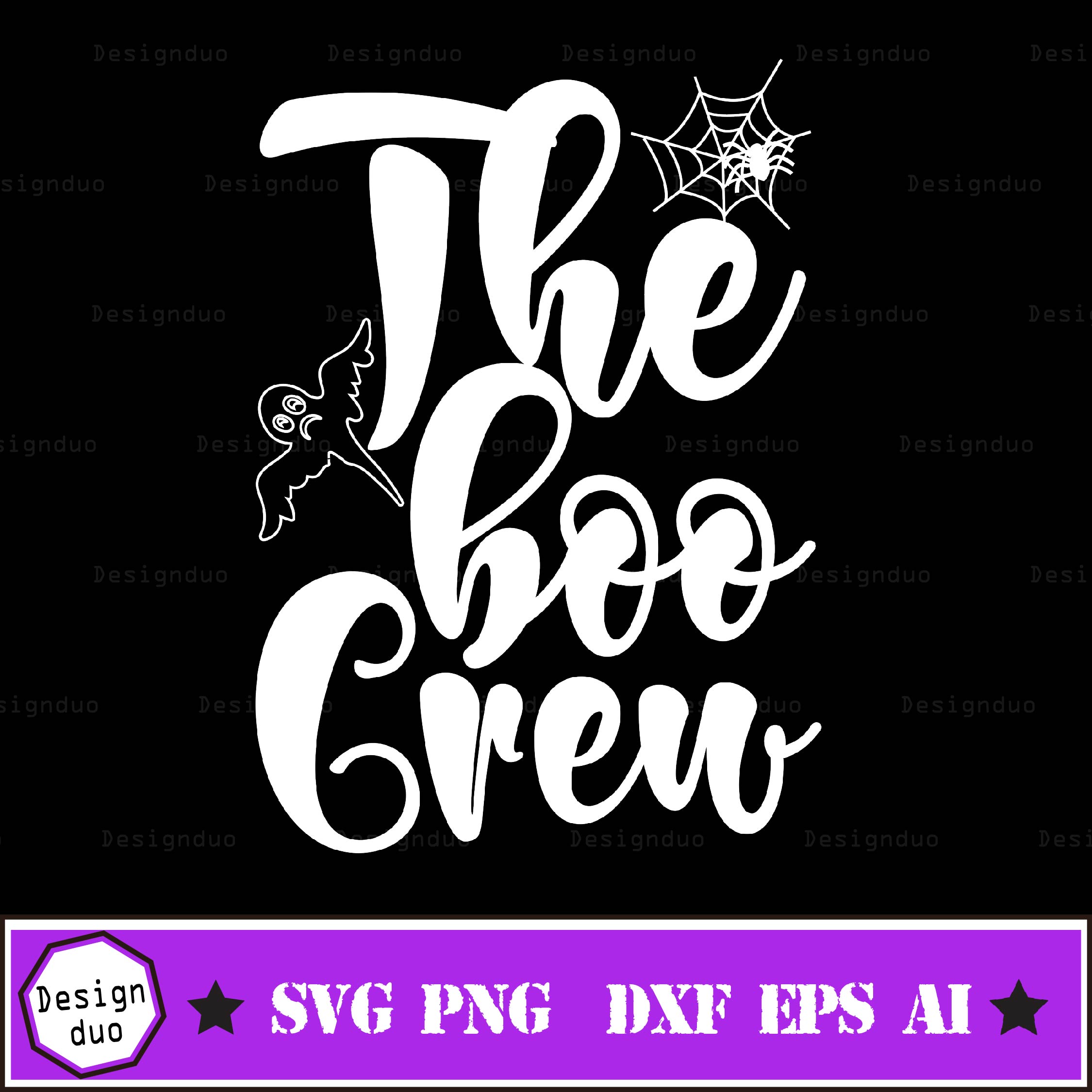 The Boo Crew Svg File Dxf Silhouette Print Vinyl Cricut Cutt - Inspire ...