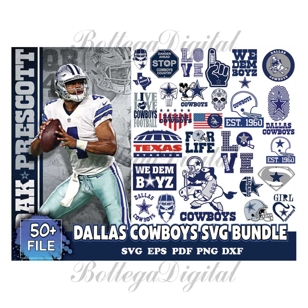 Dallas Cowboys Svg Bundle, Cowboys Logo Svg, NFL Svg, Footba | Inspire ...