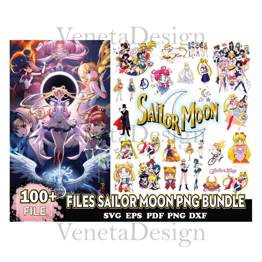100 Files Sailor Moon Png Bundle, Sailor Moon Png, Sailor Mo | Inspire ...