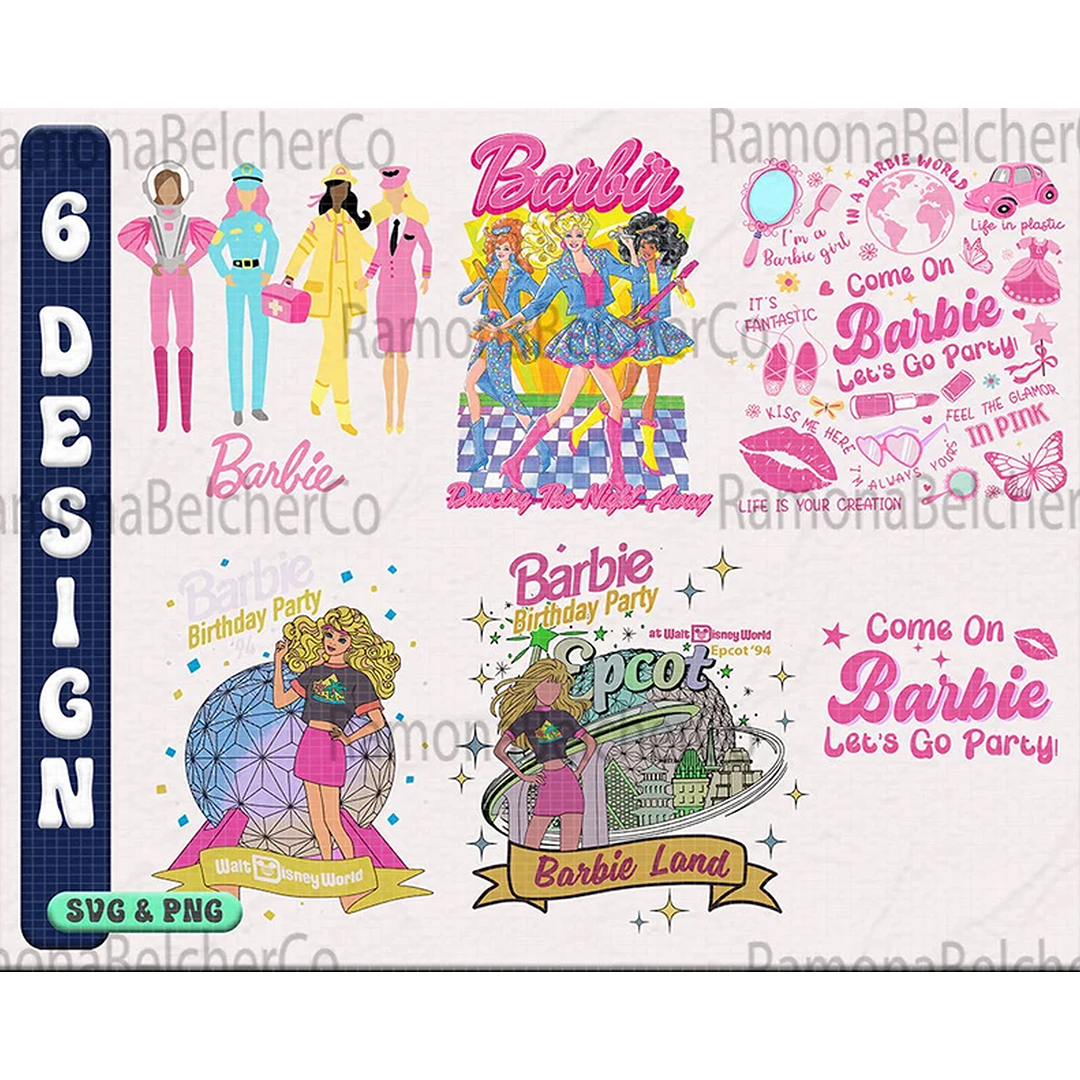 Come On Barbie Let's Go Party Svg, Barbie Girl Svg, Barbie D