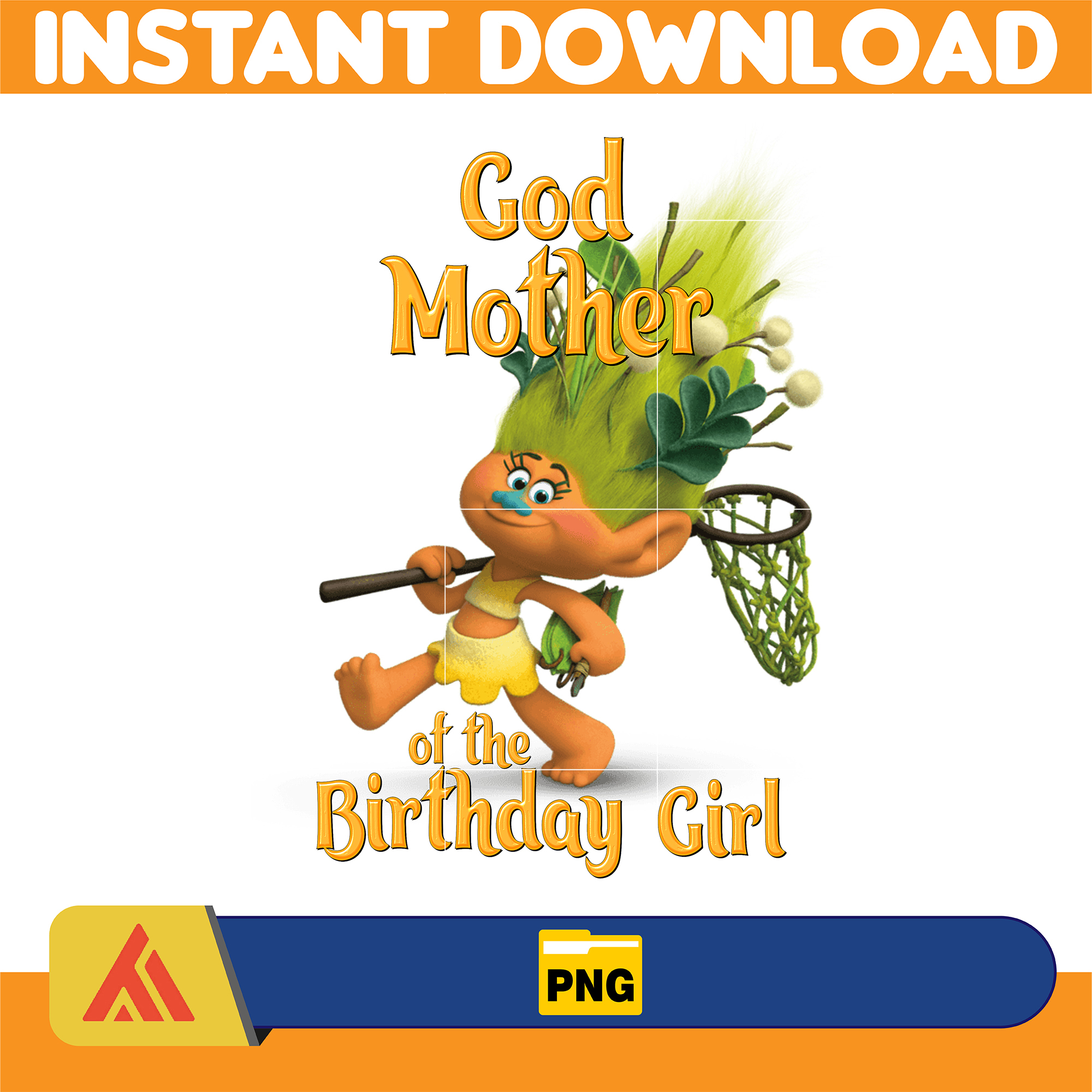Custom Name Age Birthday Girl PNG, Trolls PNG, Trolls Digita | Inspire
