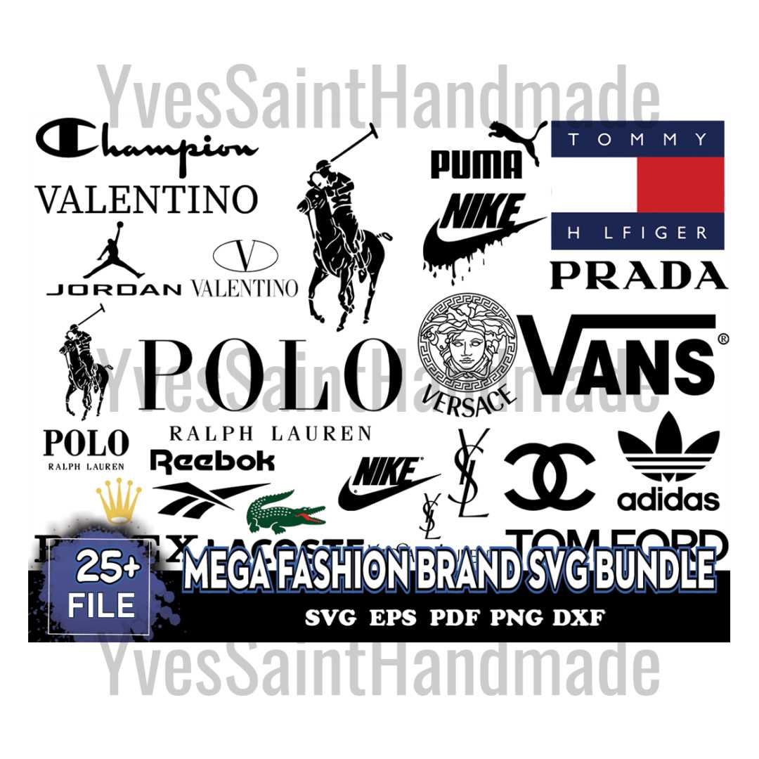 Mega Fashion brand svg bundle, fashion svg, nike svg, gucci | Inspire ...