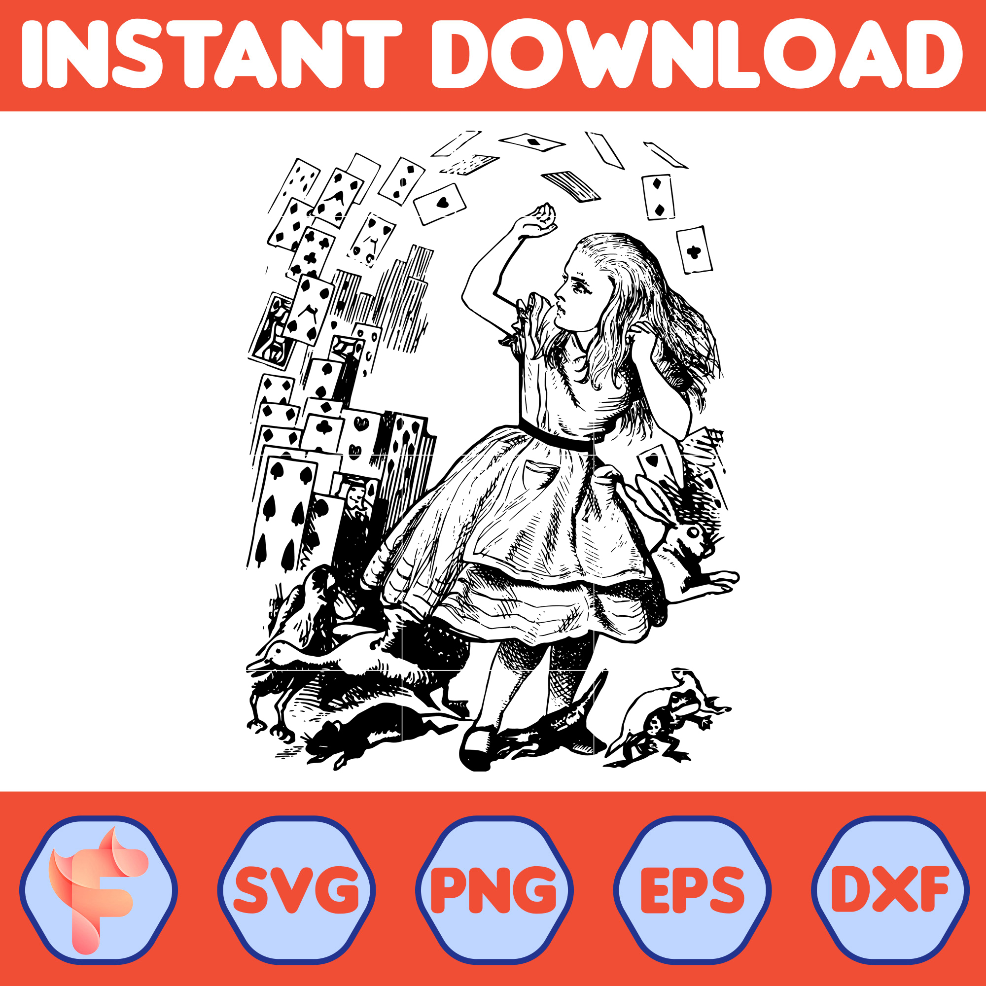 Alice in Wonderland SVG, Alice SVG, Princess svg, Alice in W | Inspire ...