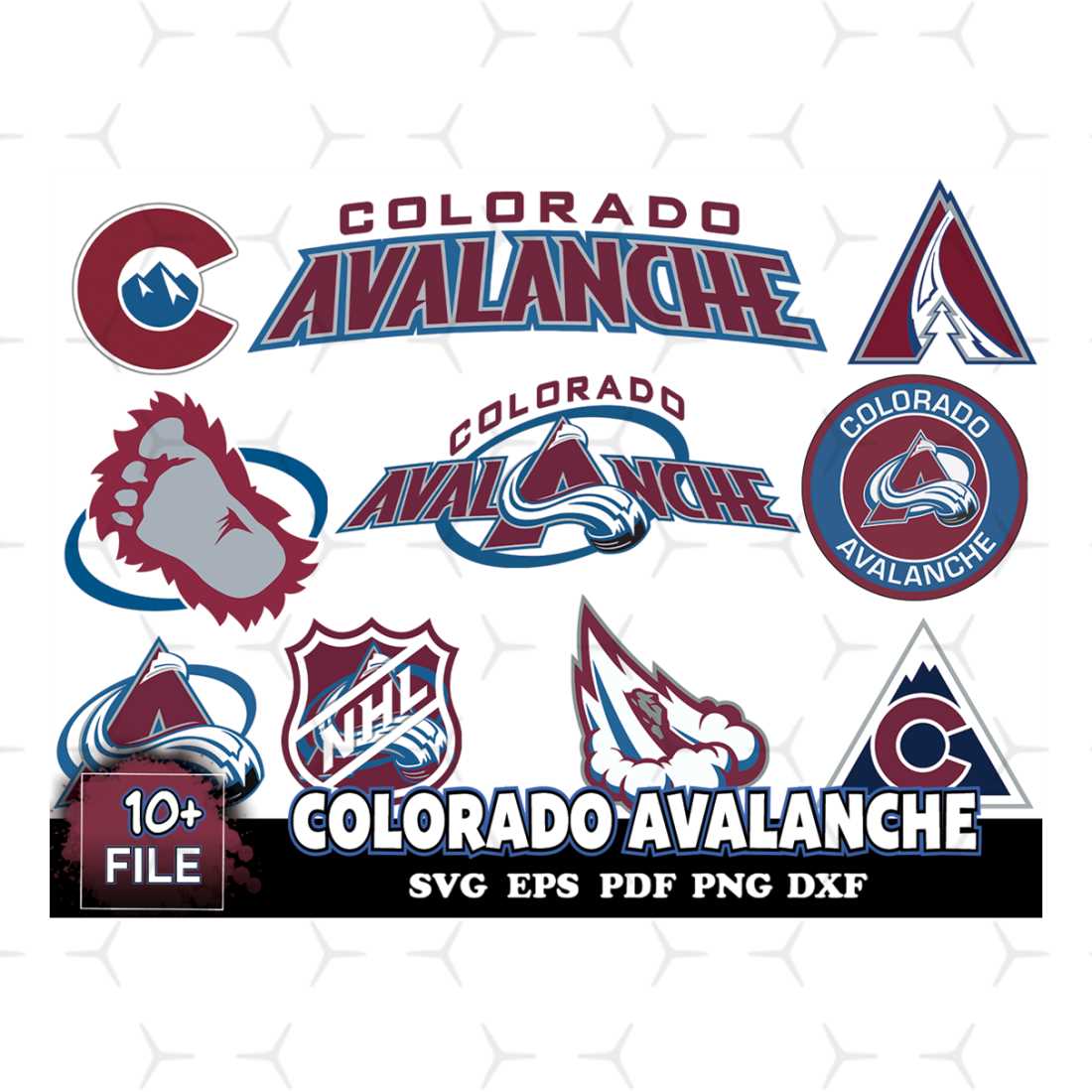 10 FILE Colorado Avalanche Svg Bundle | Inspire Uplift