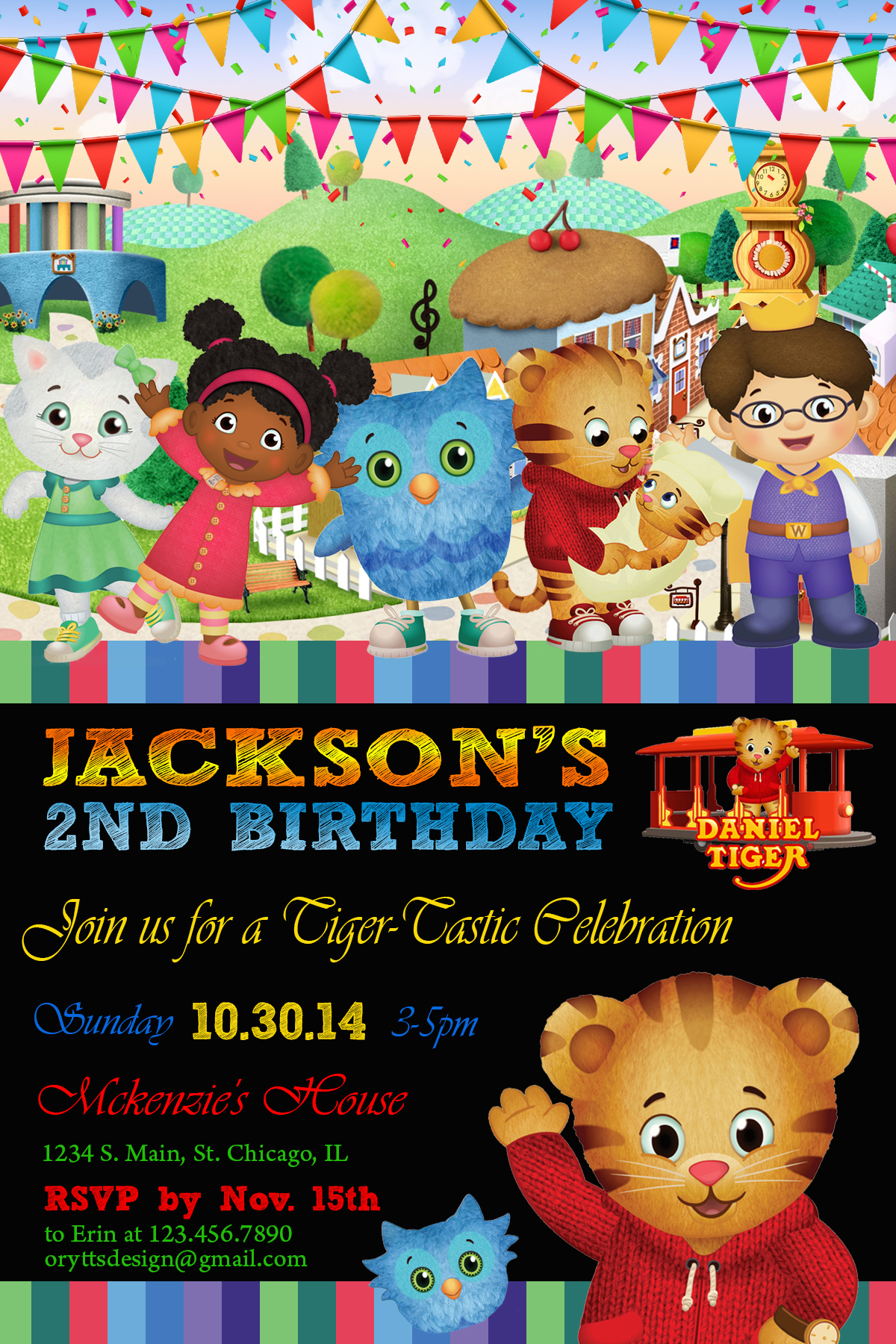 daniel-tiger-watercolor-custom-invitaitons-allie-logan-designs