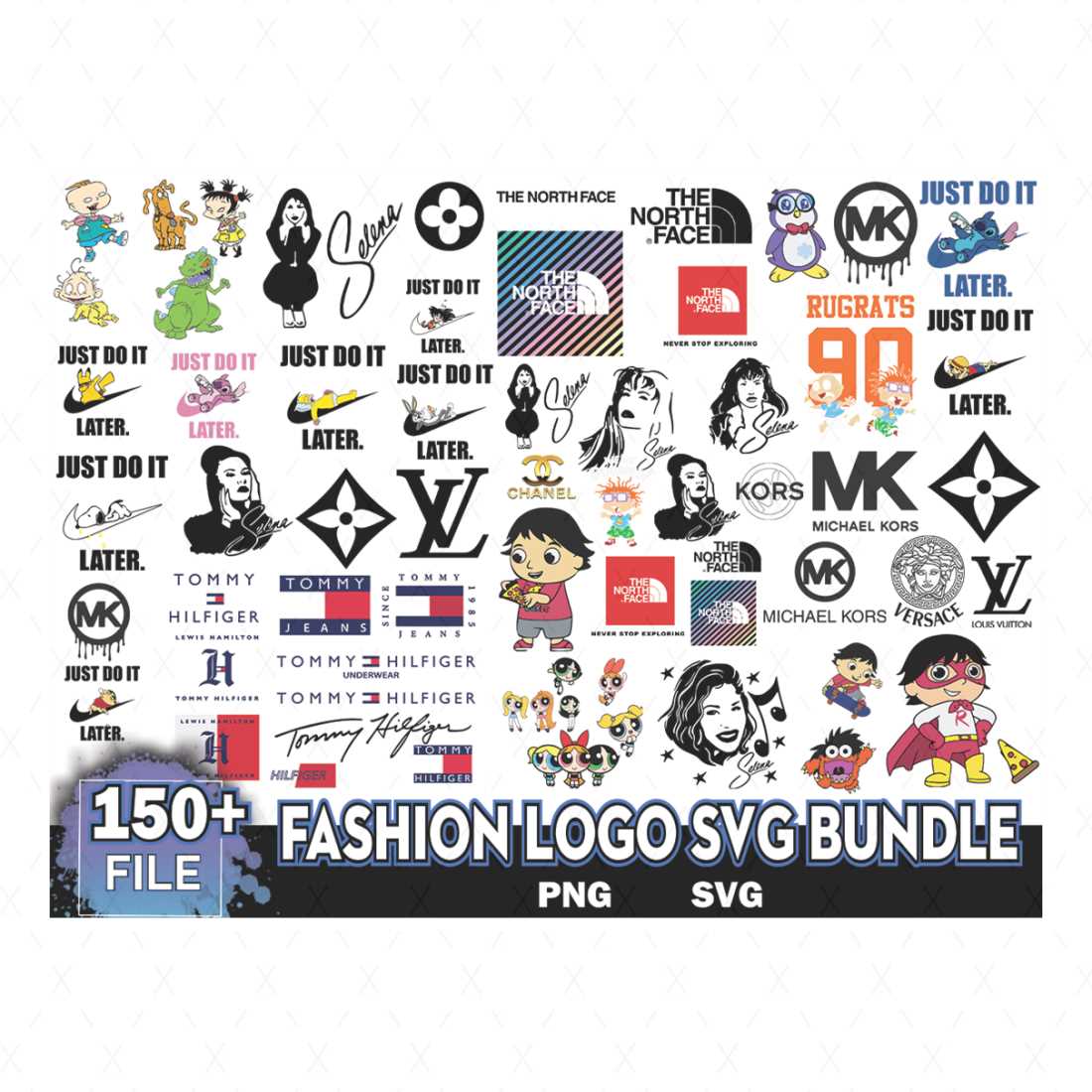 1150 Fashion Logo Svg Bundle, Brand Logo Svg, Famous Brand S | Inspire ...