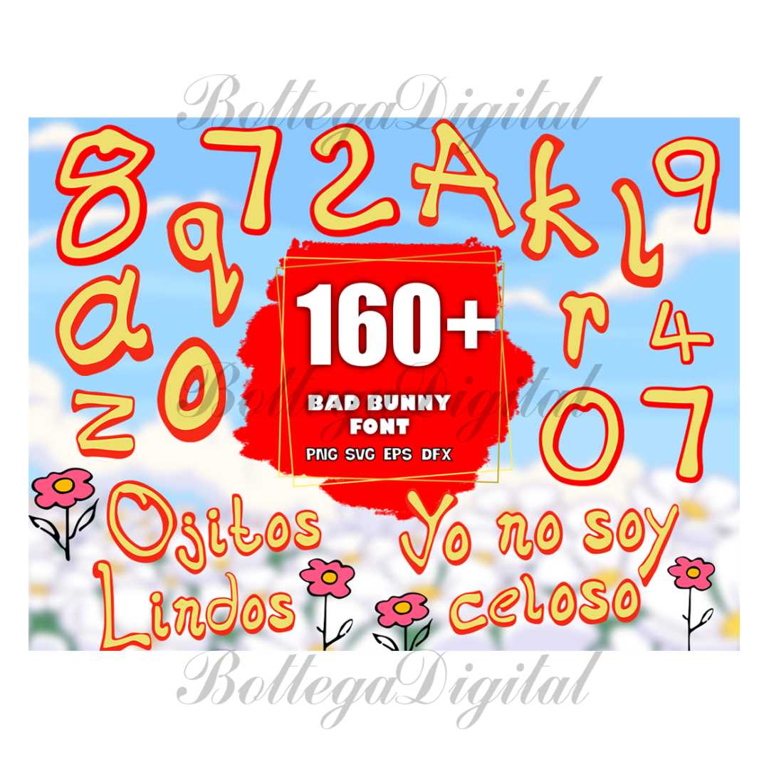 160-bad-bunny-font-svg-bundle-bad-bunny-alphabet-bad-bunny-inspire