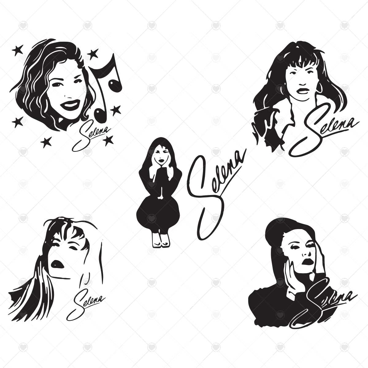 Selena Quintanilla Bundle Svg, Selena Svg, Selena Quintanill Inspire