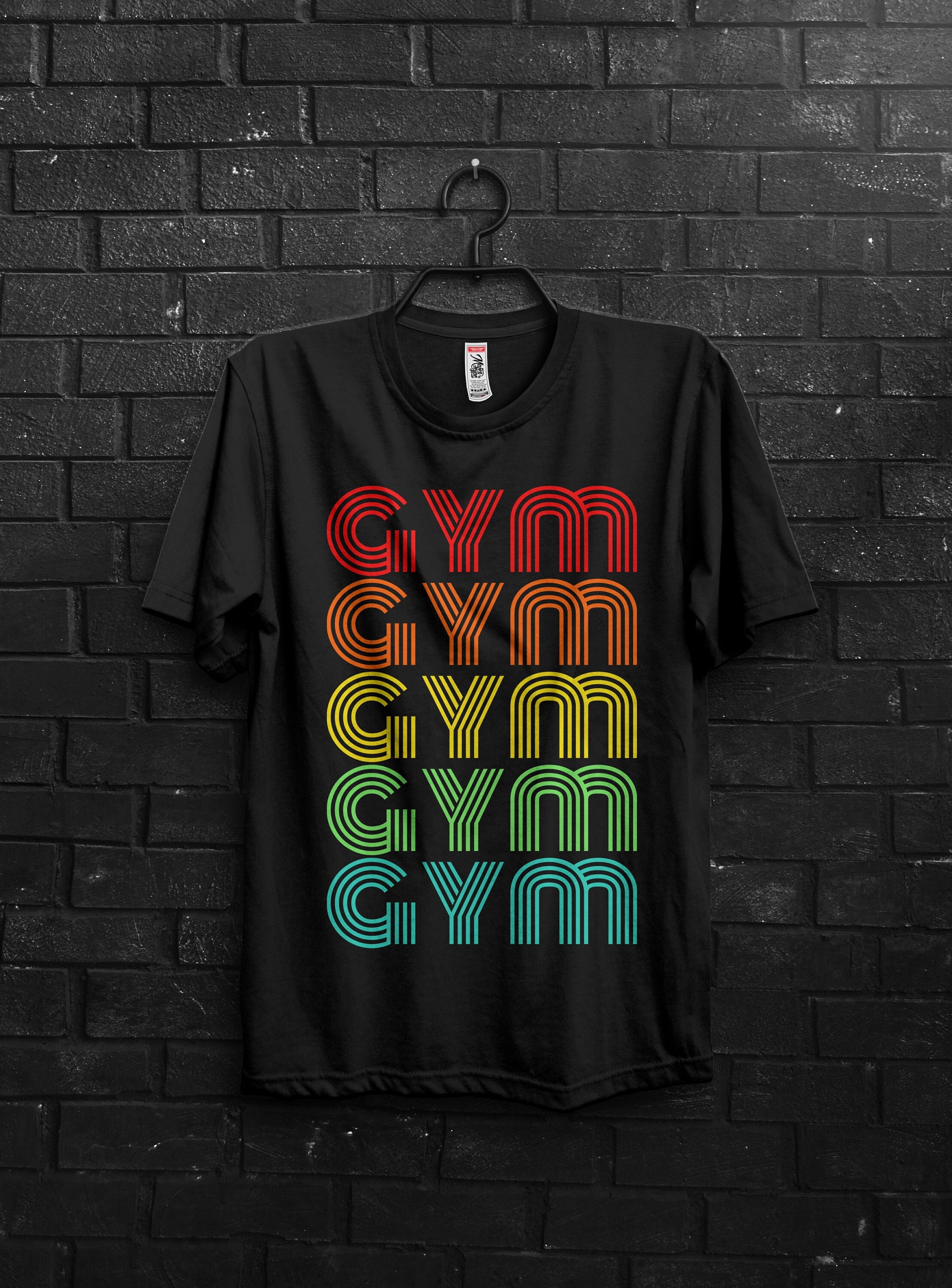 Momentum Series Plus Size Printed Gym Tshirt