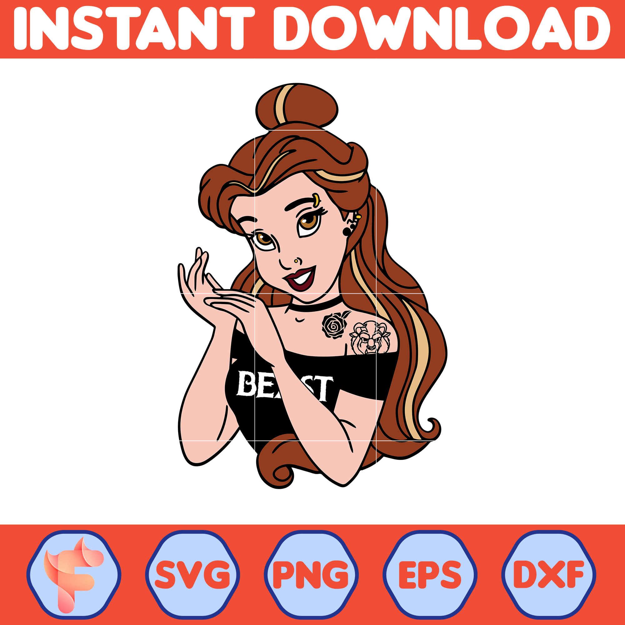 Disney Beauty And The Beast SVG, Belle Svg, Disney Svg,Beaut - Inspire ...