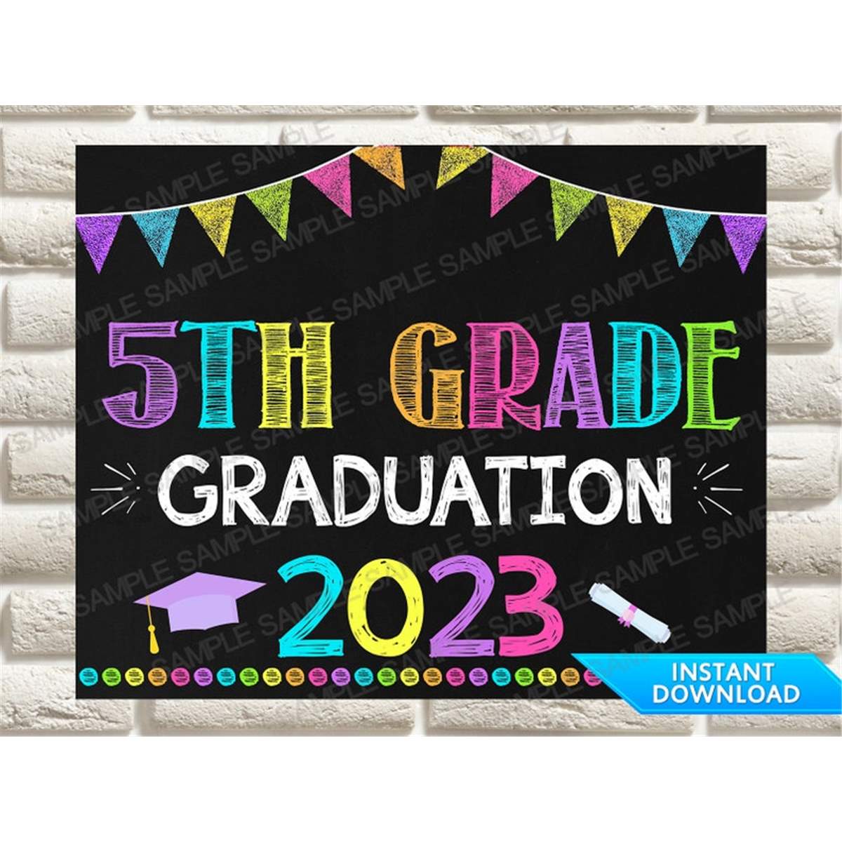5TH Grade Graduation Sign, Elementary School Graduate, Last - Inspire ...