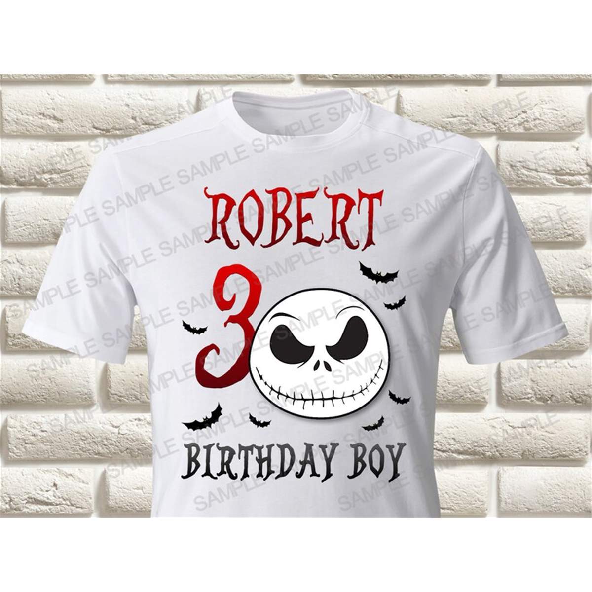 Nightmare Before Christmas Iron On Transfer, Nightmare Birth Inspire