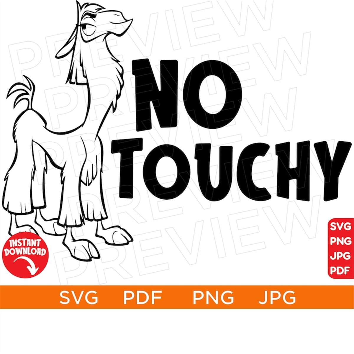 No touchy SVG The Emperor's New Groove SVG, Kuzco svg, Disne - Inspire ...