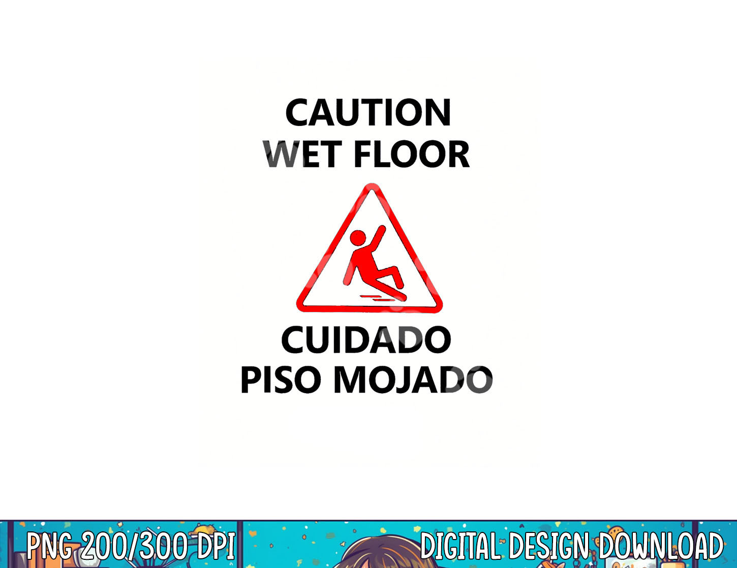 Caution Wet Floor Sign Meme Halloween Costume Party Idea png Inspire