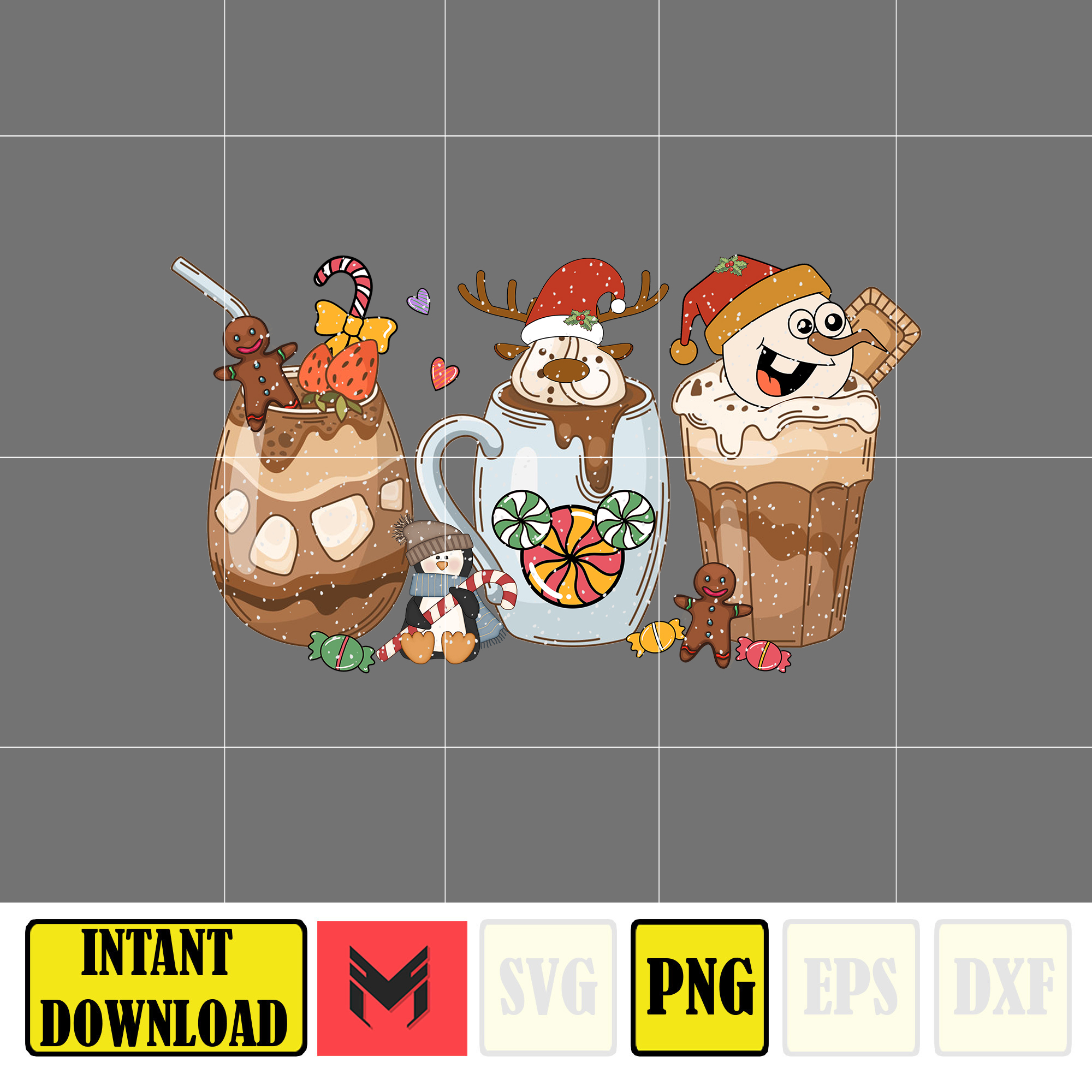 Christmas Coffee Latte Png, Christmas Coffee Png, Christmas - Inspire ...