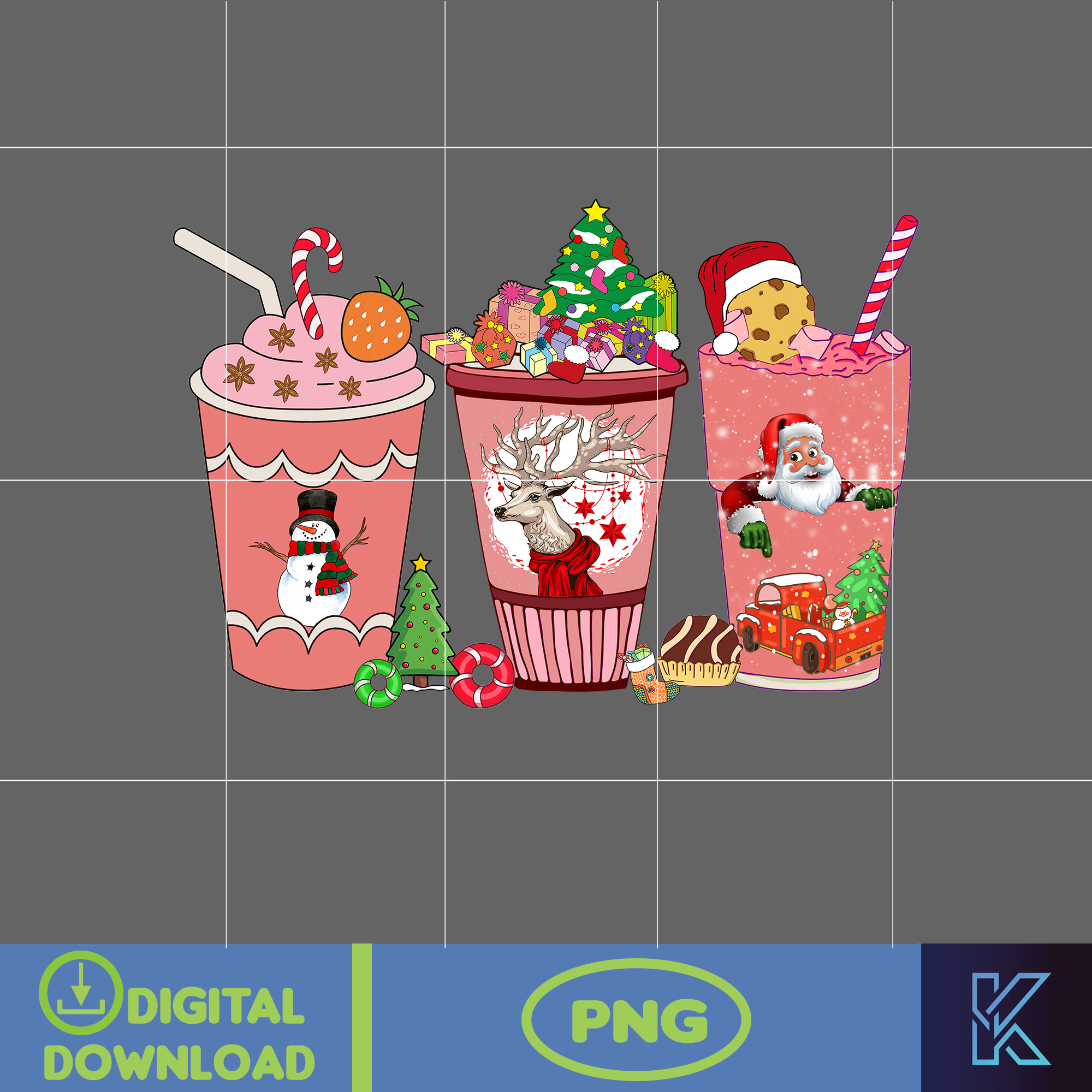 Christmas Coffee Latte Png, Christmas Coffee Png, Christmas - Inspire ...