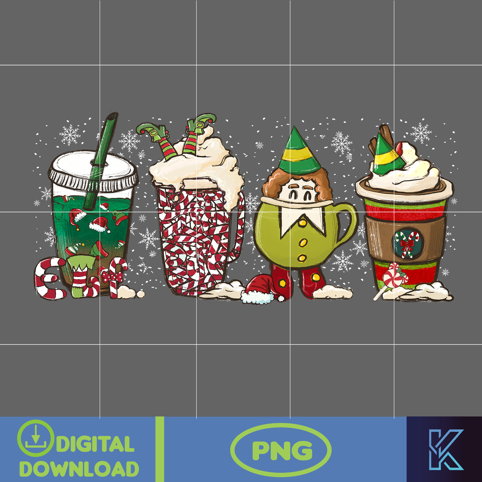 Christmas Coffee Latte Png, Christmas Coffee Png, Christmas - Inspire ...