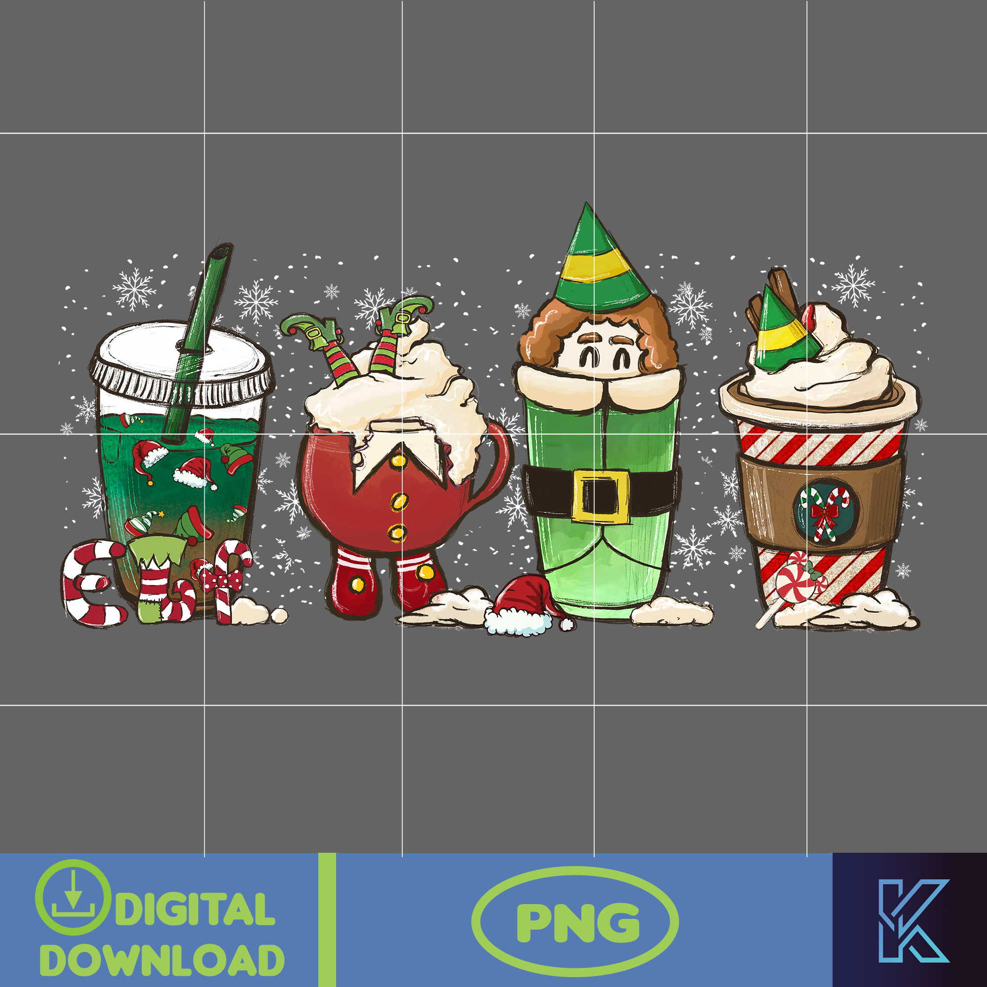 Christmas Coffee Latte Png, Christmas Coffee Png, Christmas - Inspire ...