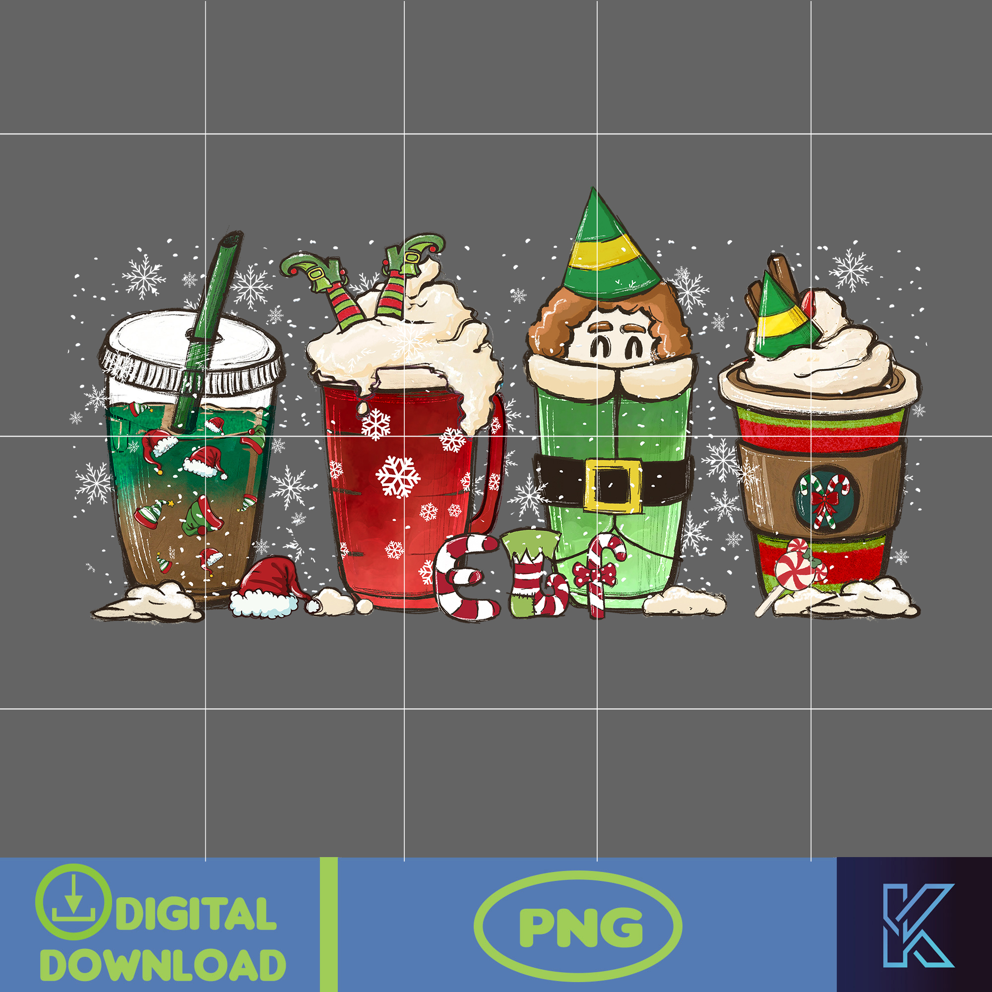 Christmas Coffee Latte Png, Christmas Coffee Png, Christmas | Inspire ...